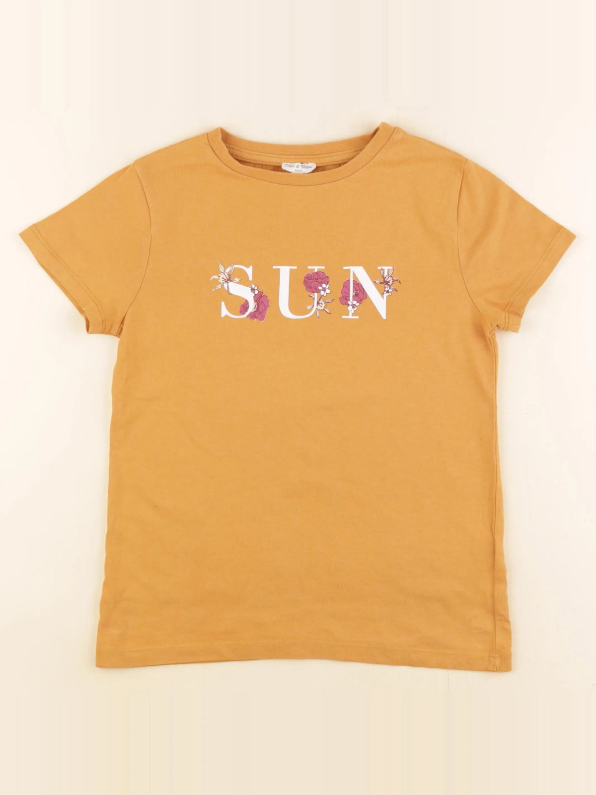 Eden & Victor - tee-shirt jaune - 10 ans