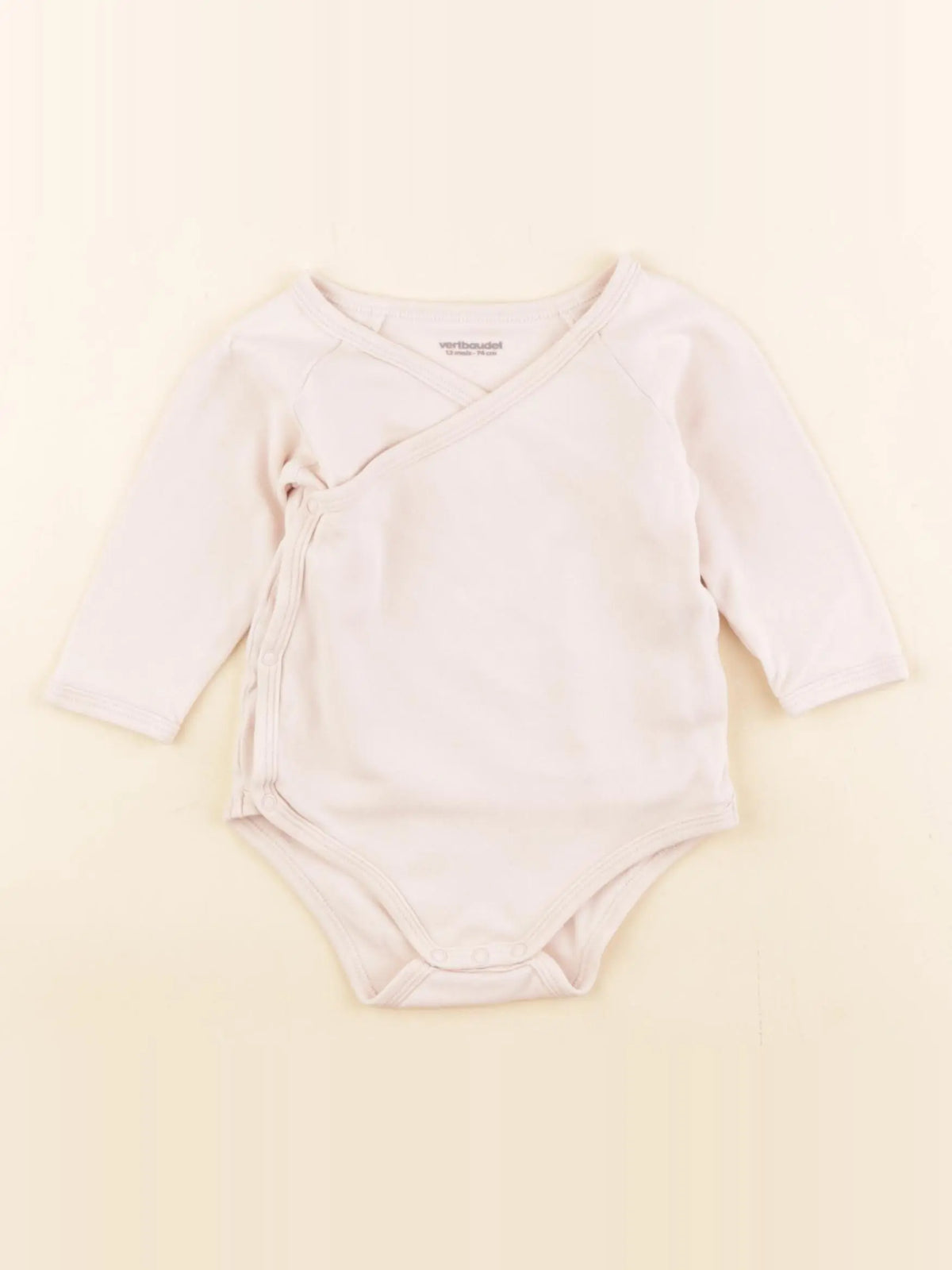 Vertbaudet - body rose - 12 mois