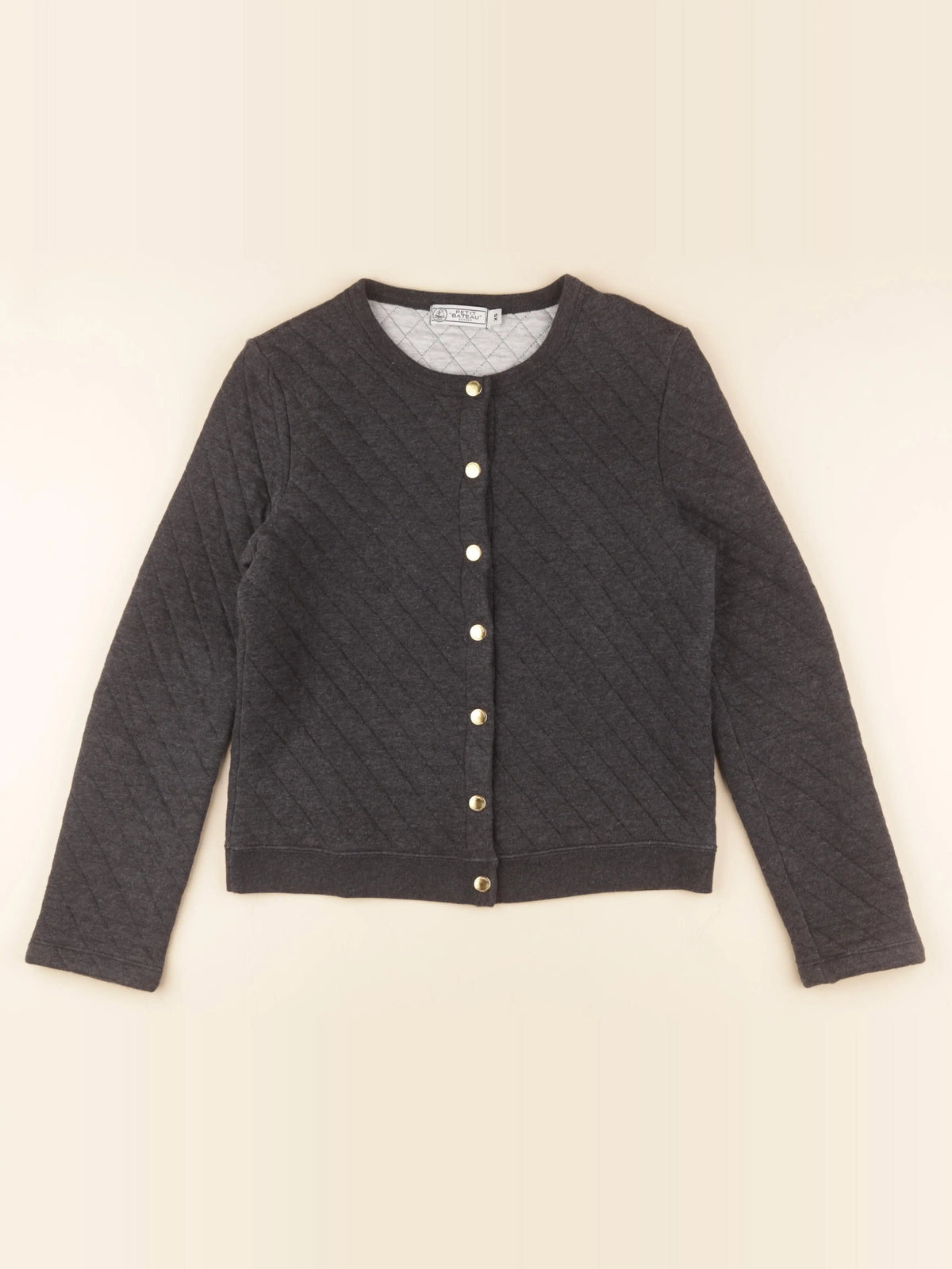 Petit Bateau - sweat gris - 14 ans