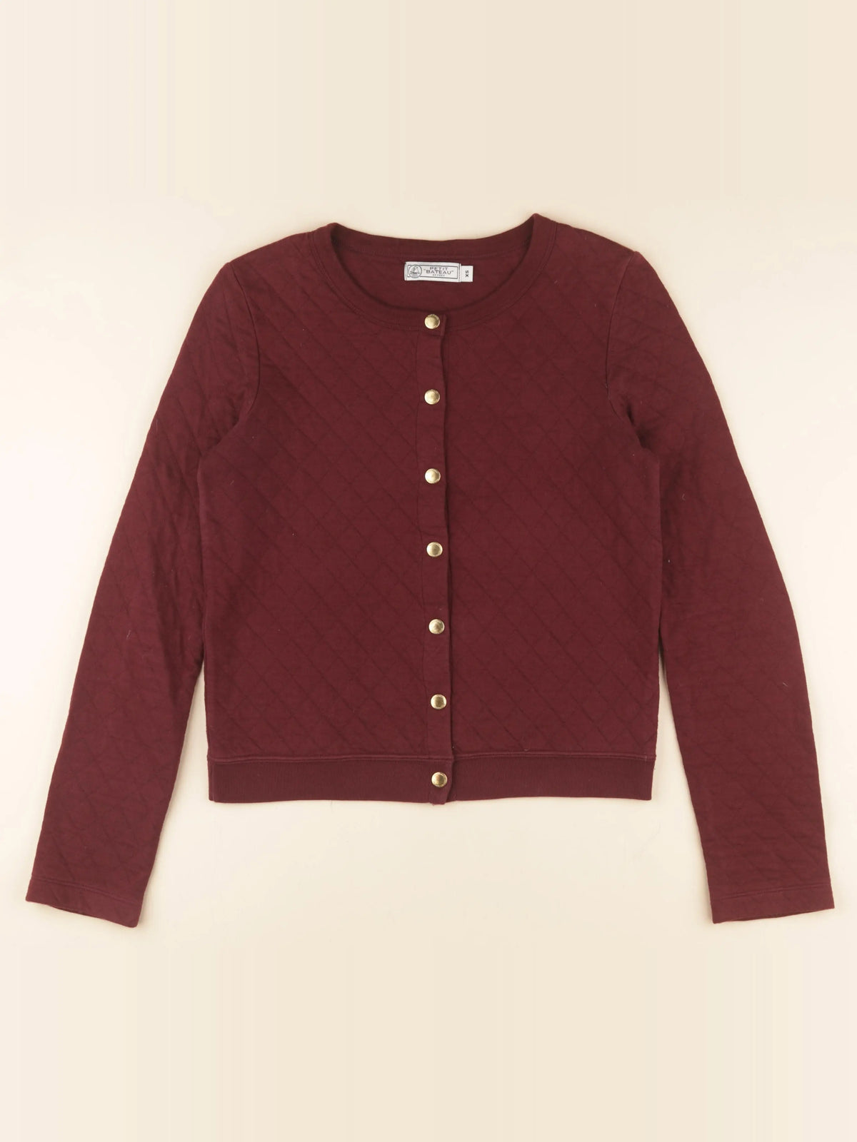Petit Bateau - sweat rouge - 14 ans