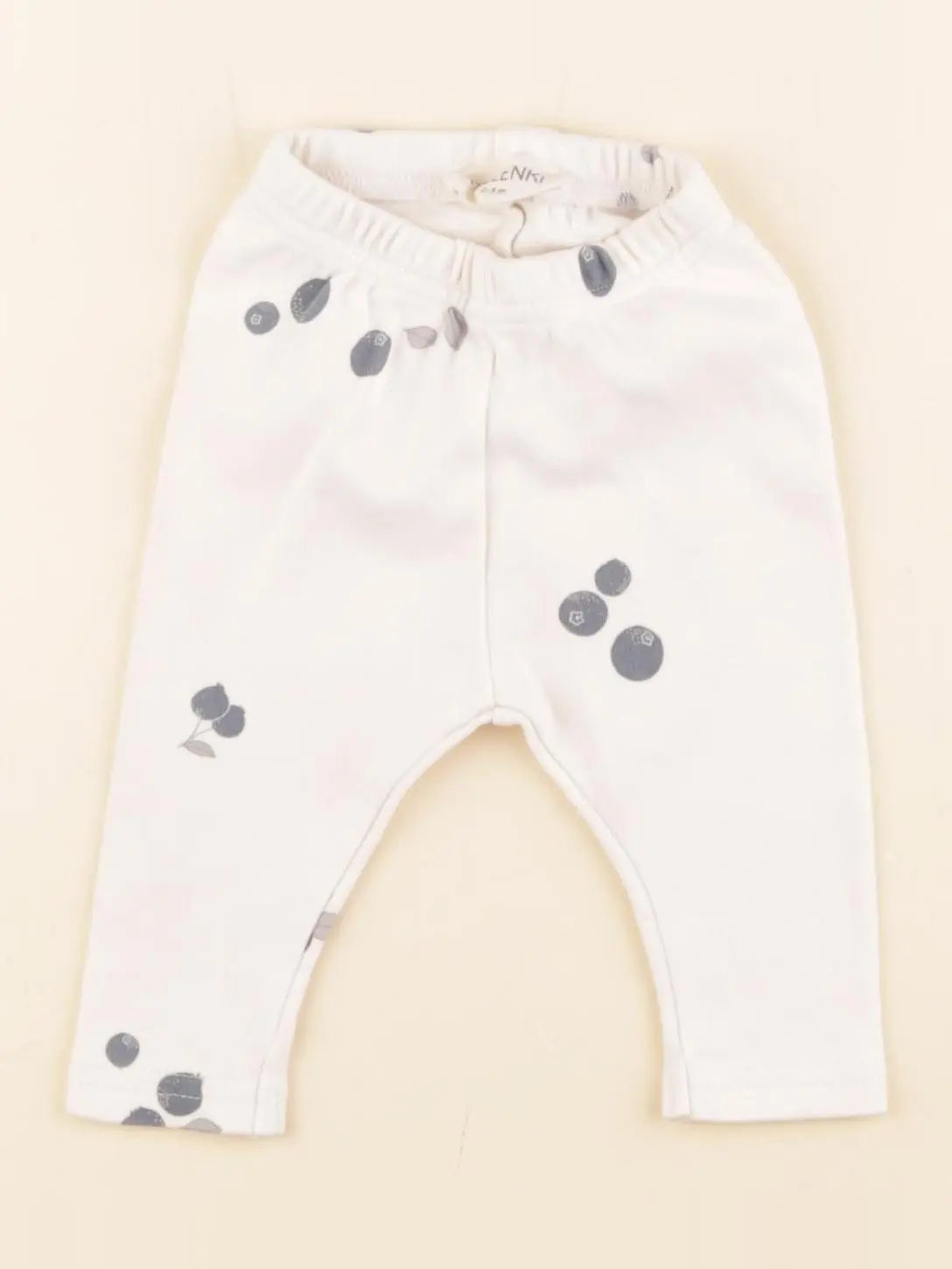 Hejlenki - legging blanc, bleu - 0/3 mois