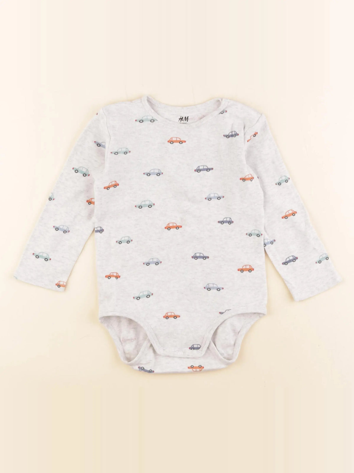 H&M - body gris - 18/24 mois