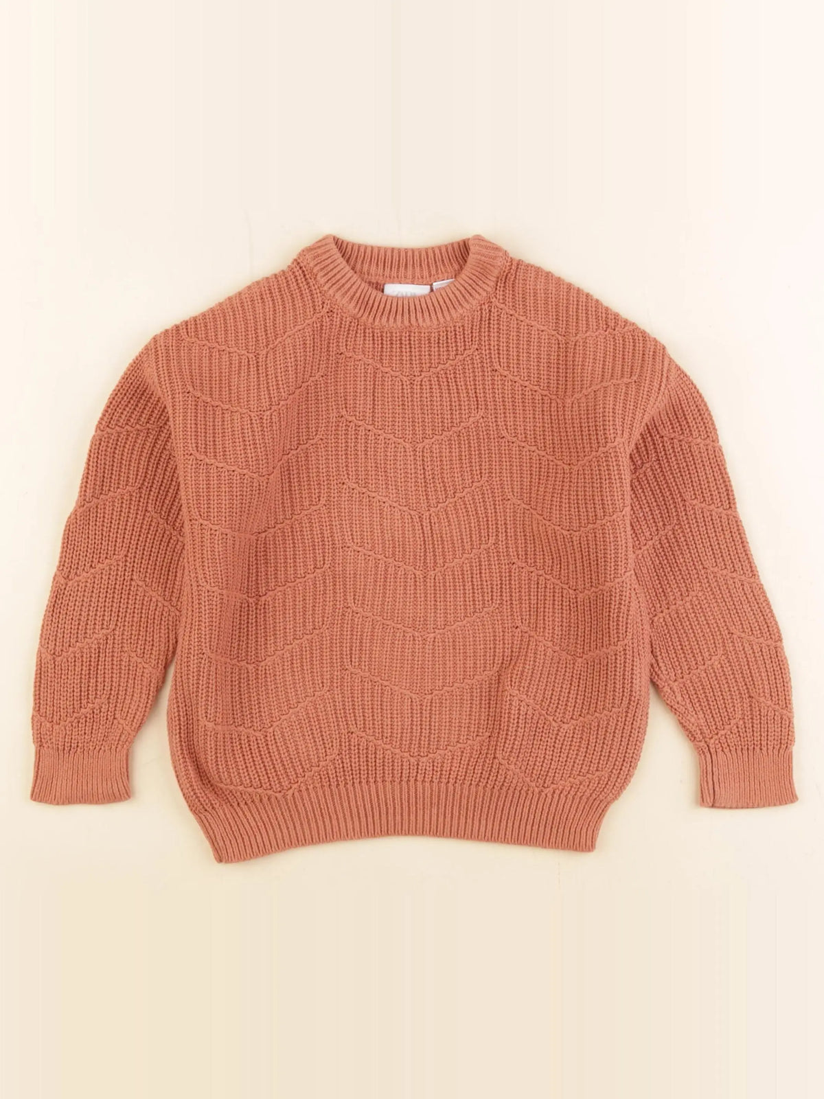 Zara - pull marron - 2/3 ans