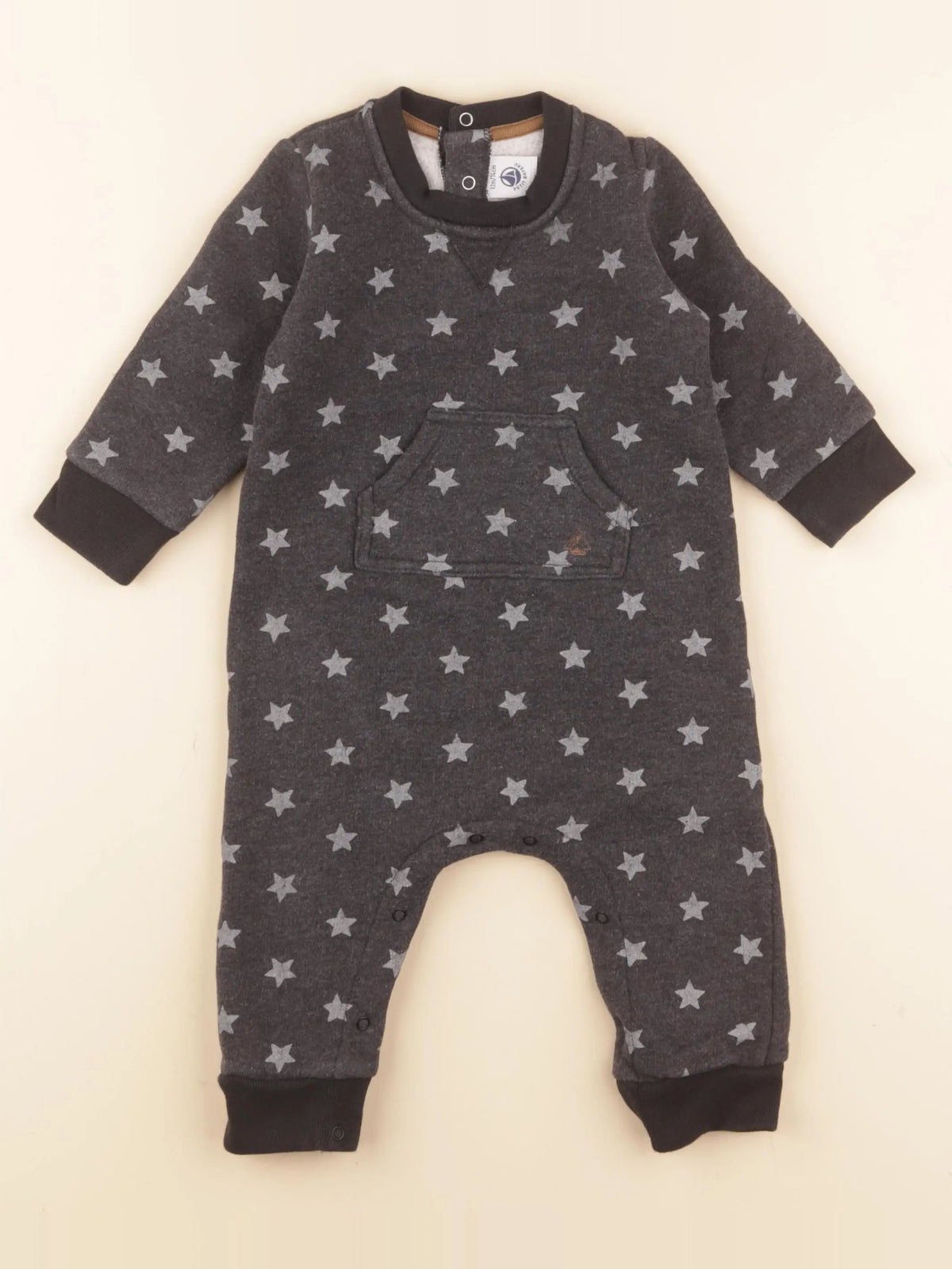 Petit Bateau - combinaison gris - 12 mois