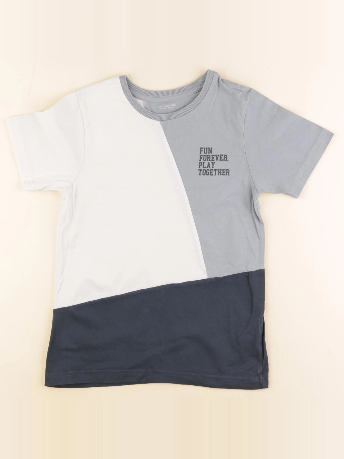 Vertbaudet - tee-shirt bleu - 10 ans