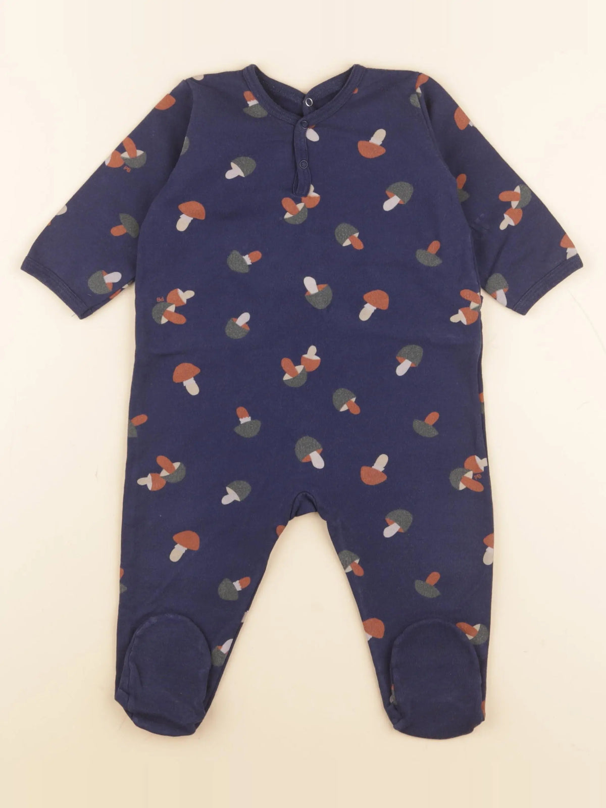 Petit Bateau - pyjama coton bleu - 12 mois