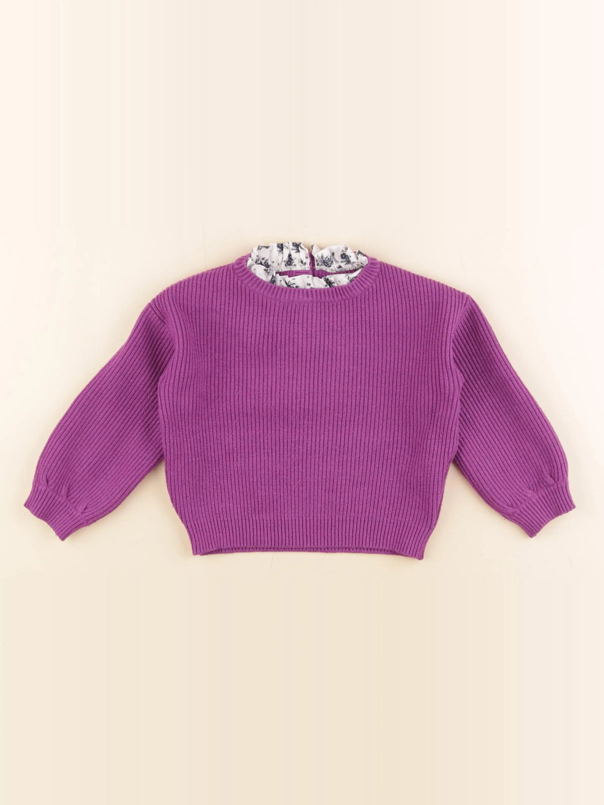 Vertbaudet - pull violet - 2 ans