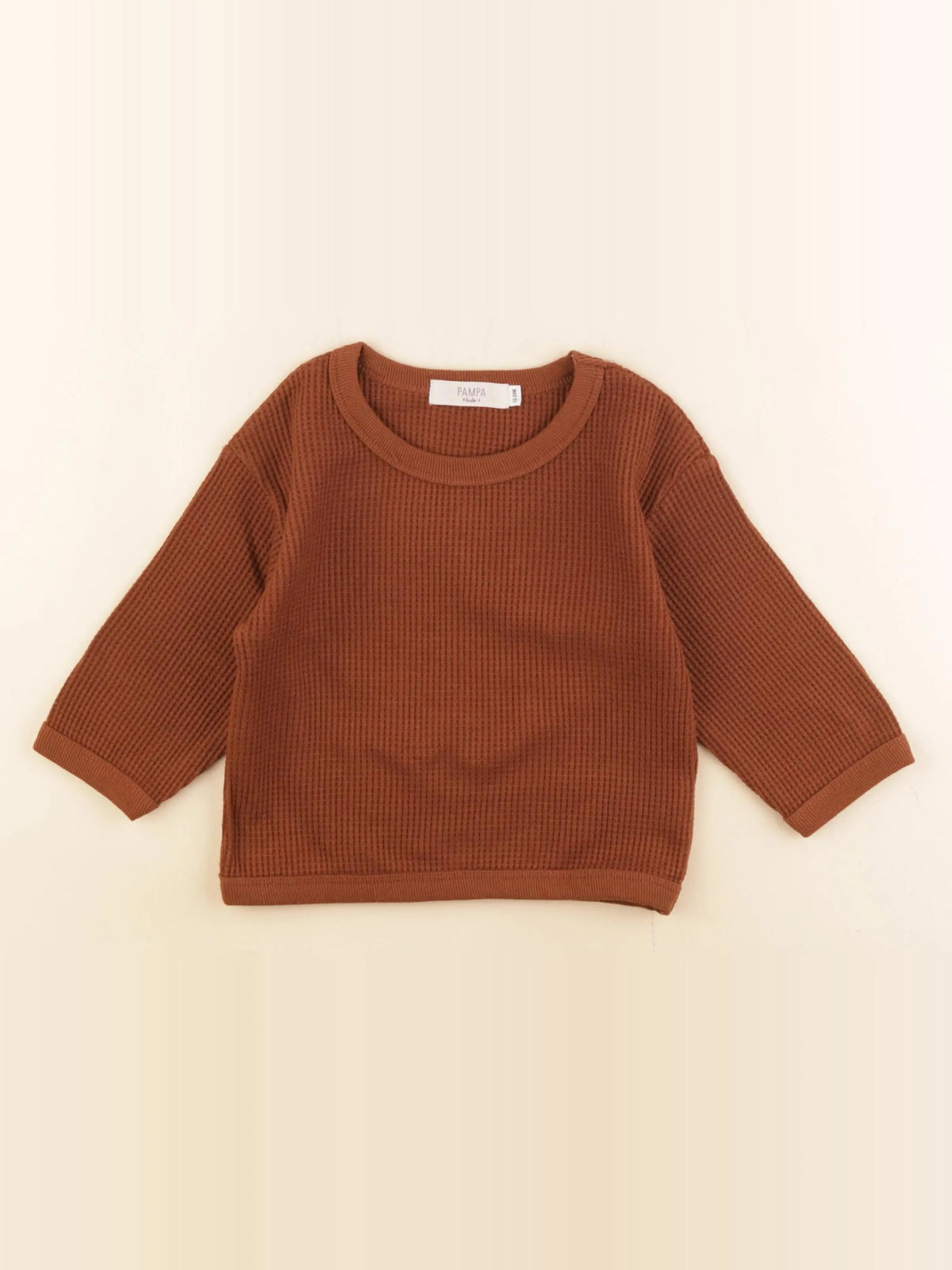 Pampa kids - tee-shirt marron - 12/24 mois