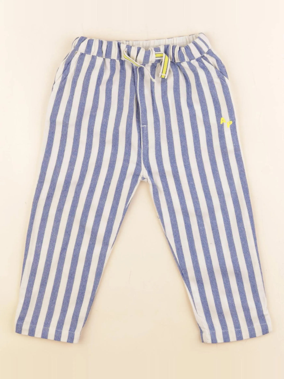 Arsène et les pipelettes - pantalon beige, bleu - 2 ans