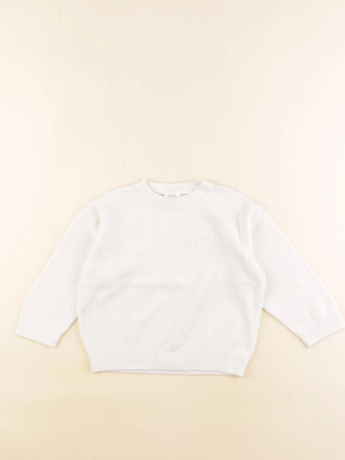 Zara - pull blanc - 2 ans