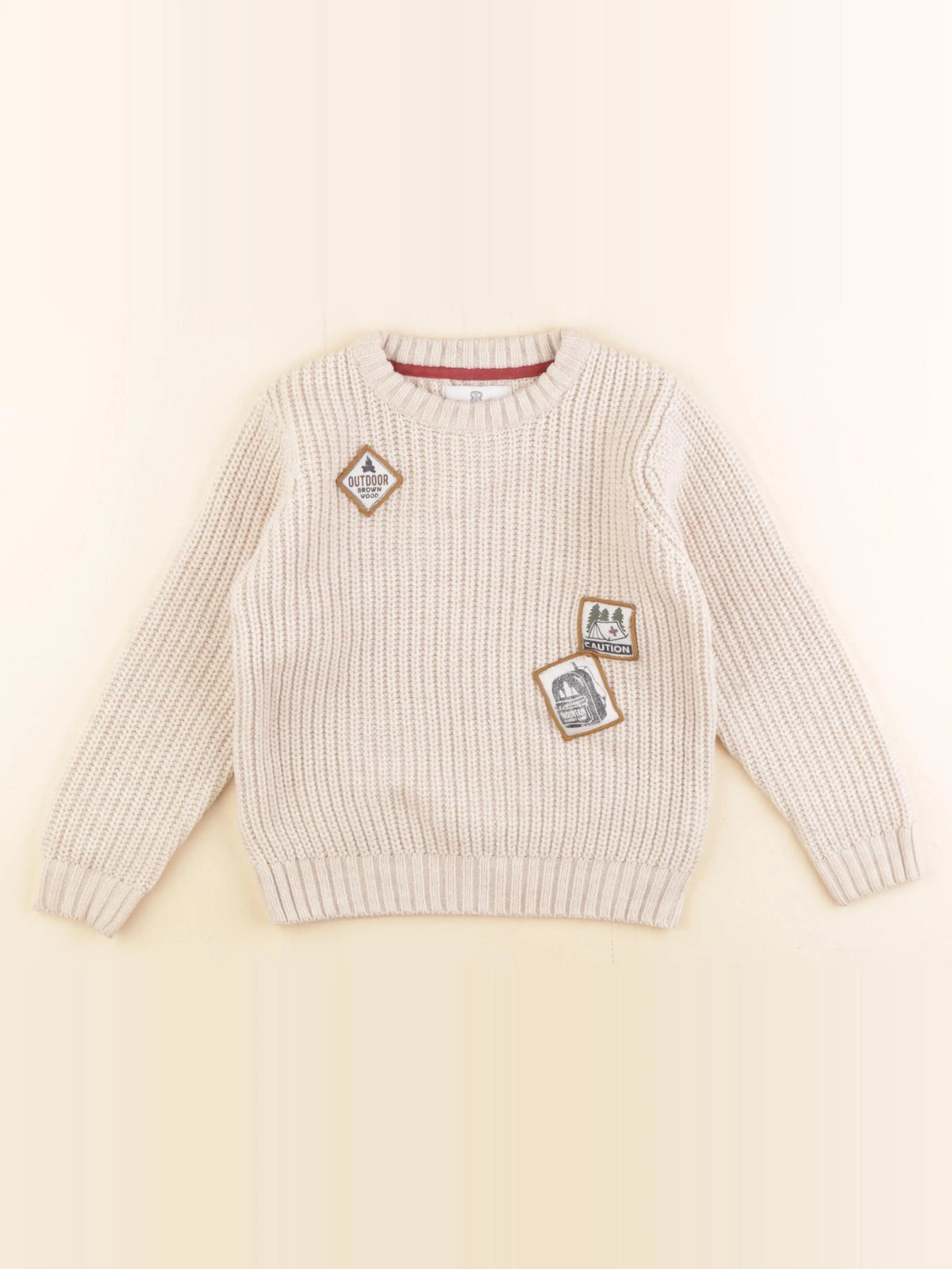 La Redoute - pull beige - 6 ans