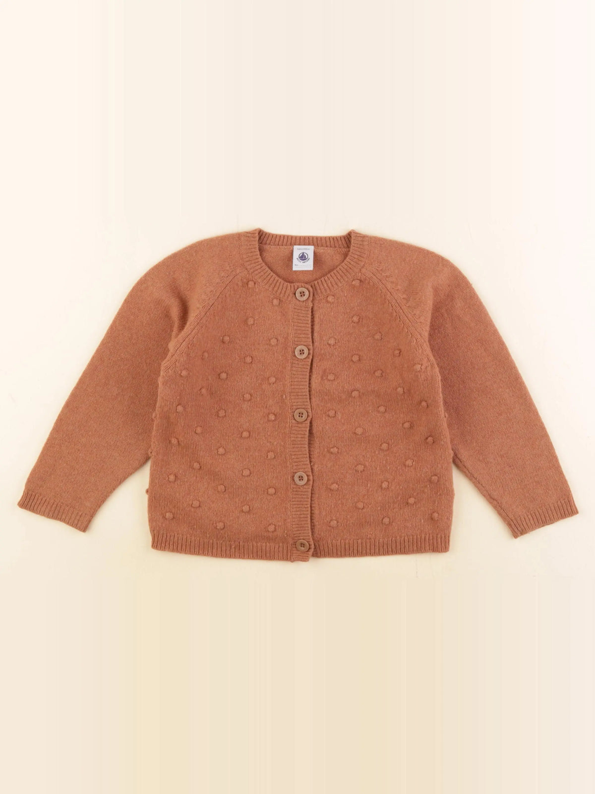 Petit Bateau - gilet marron - 5 ans