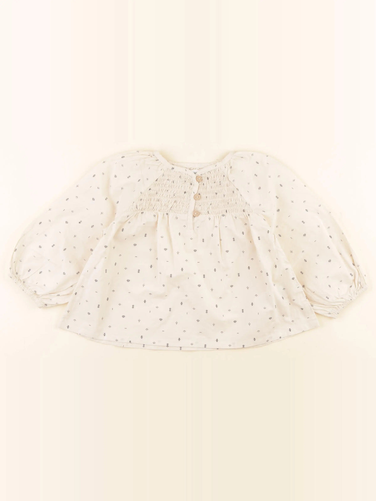 Vertbaudet - blouse beige - 2 ans