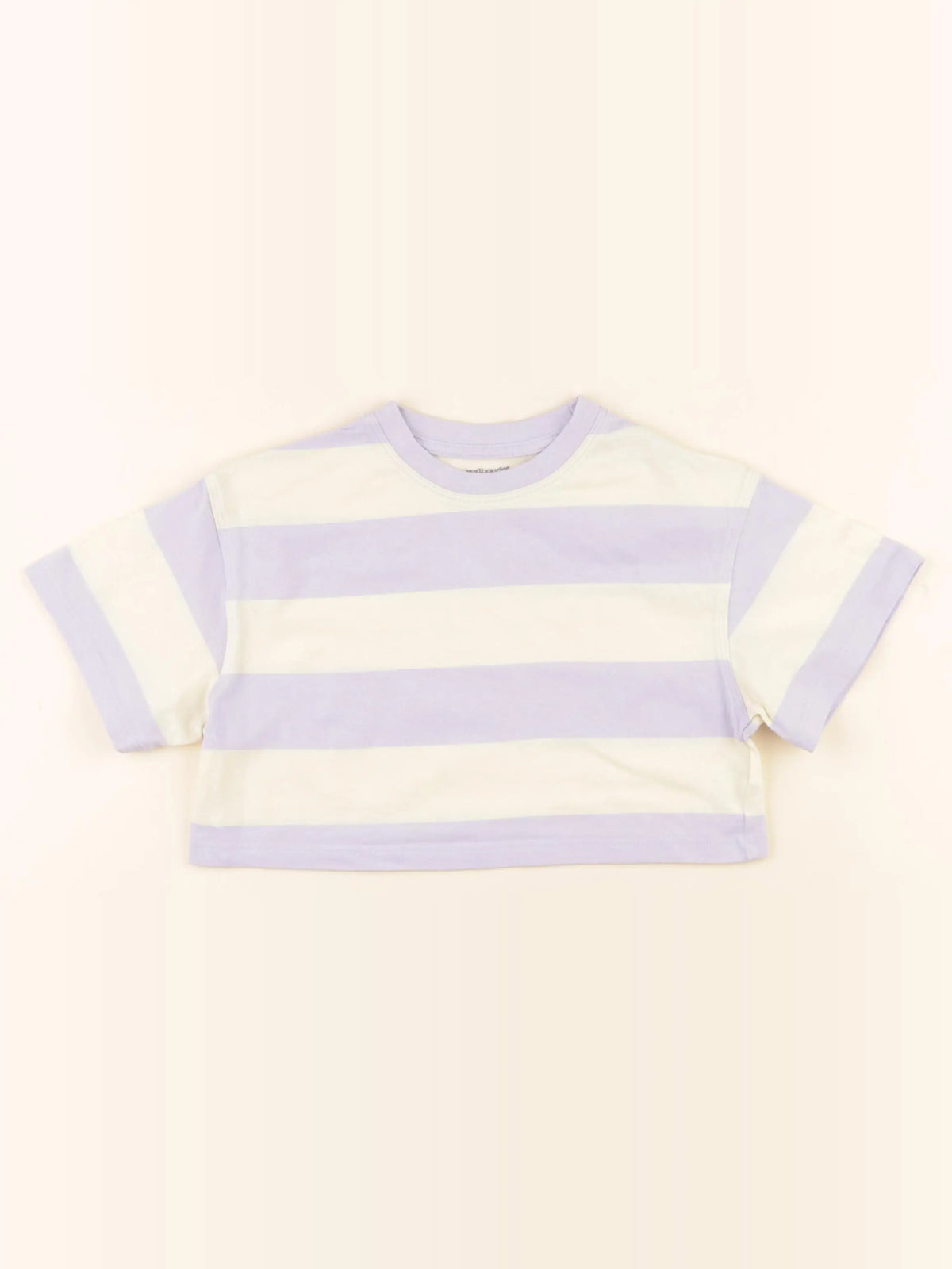 Vertbaudet - tee-shirt imprimé au dos violet - 3 ans