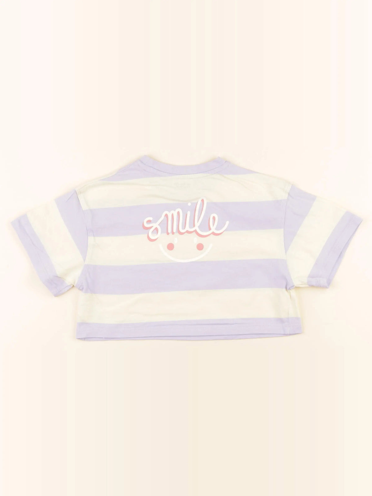 Vertbaudet - tee-shirt imprimé au dos violet - 3 ans