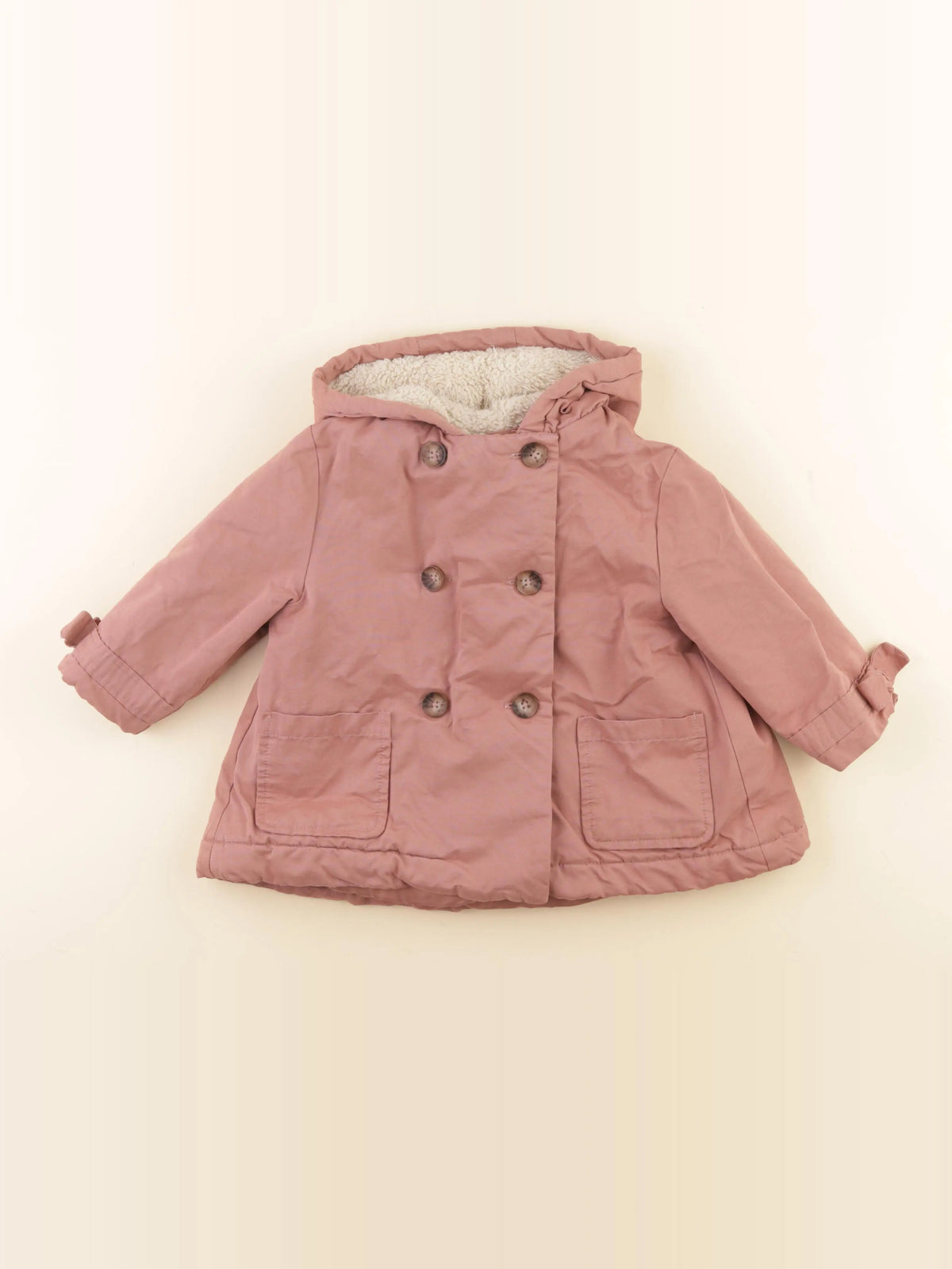 Vertbaudet - manteau rose - 3 ans