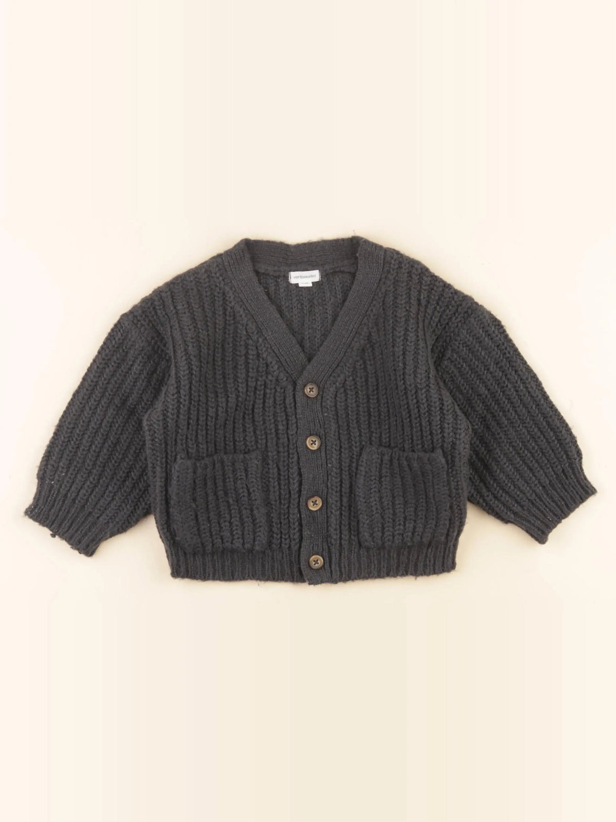 Vertbaudet - gilet gris - 18 mois