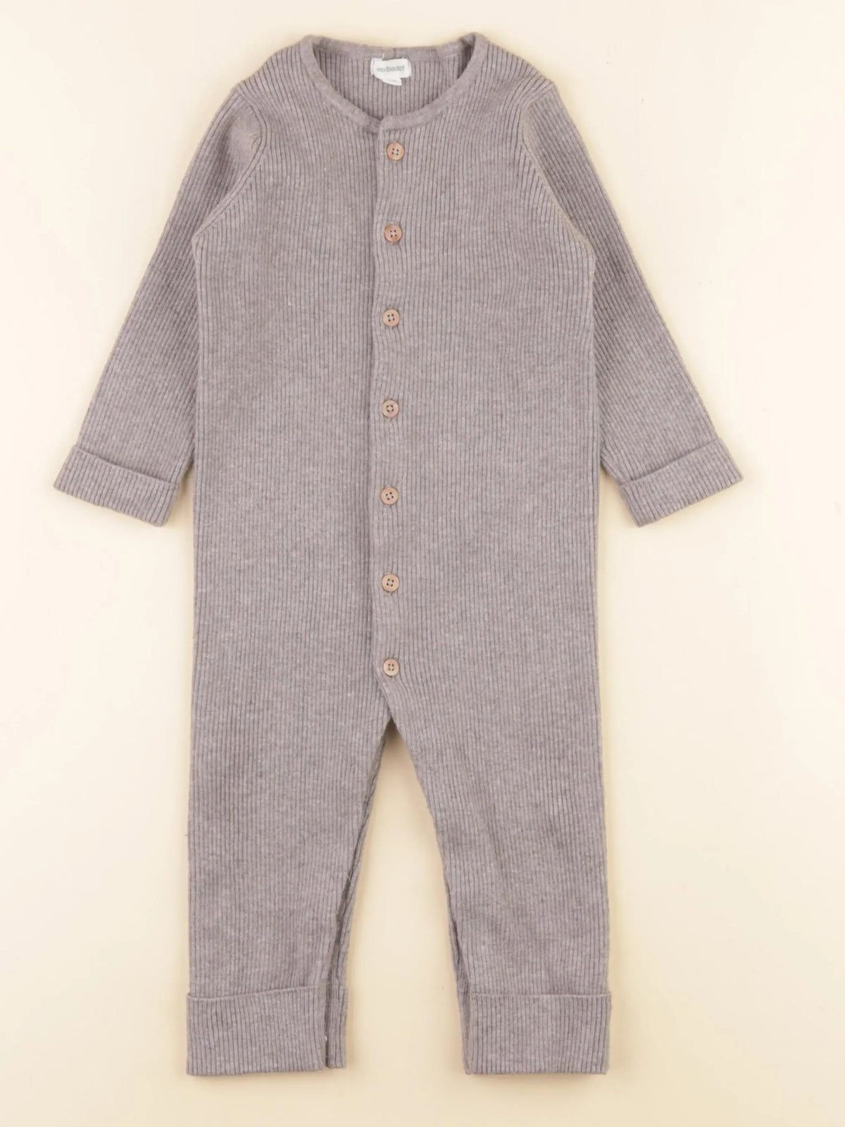 Vertbaudet - combinaison gris - 18 mois