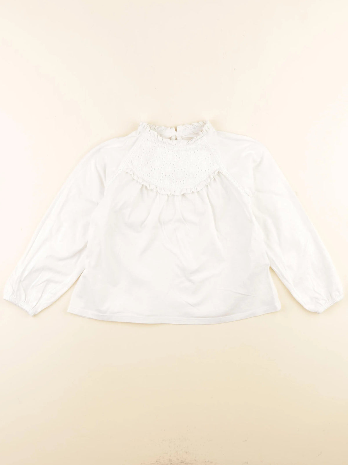 Vertbaudet - tee-shirt blanc - 6 ans