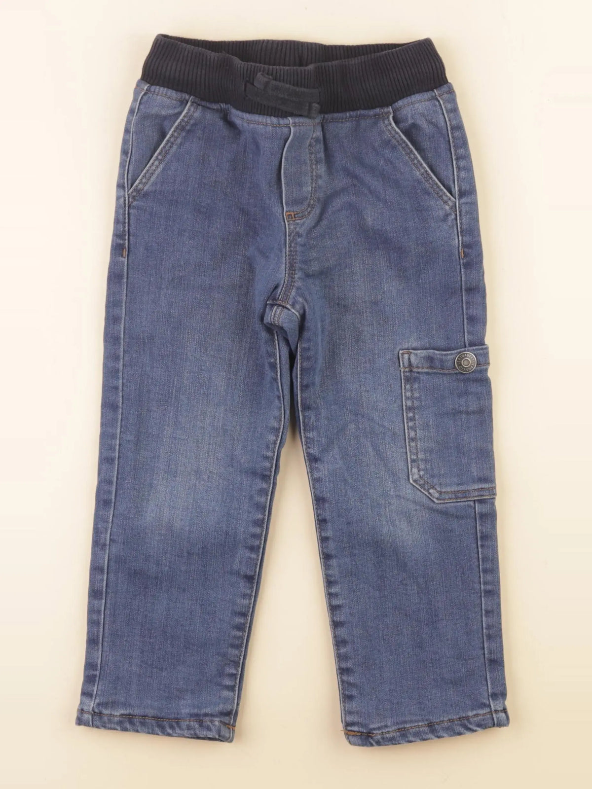 Vertbaudet - jean doublé bleu - 3 ans