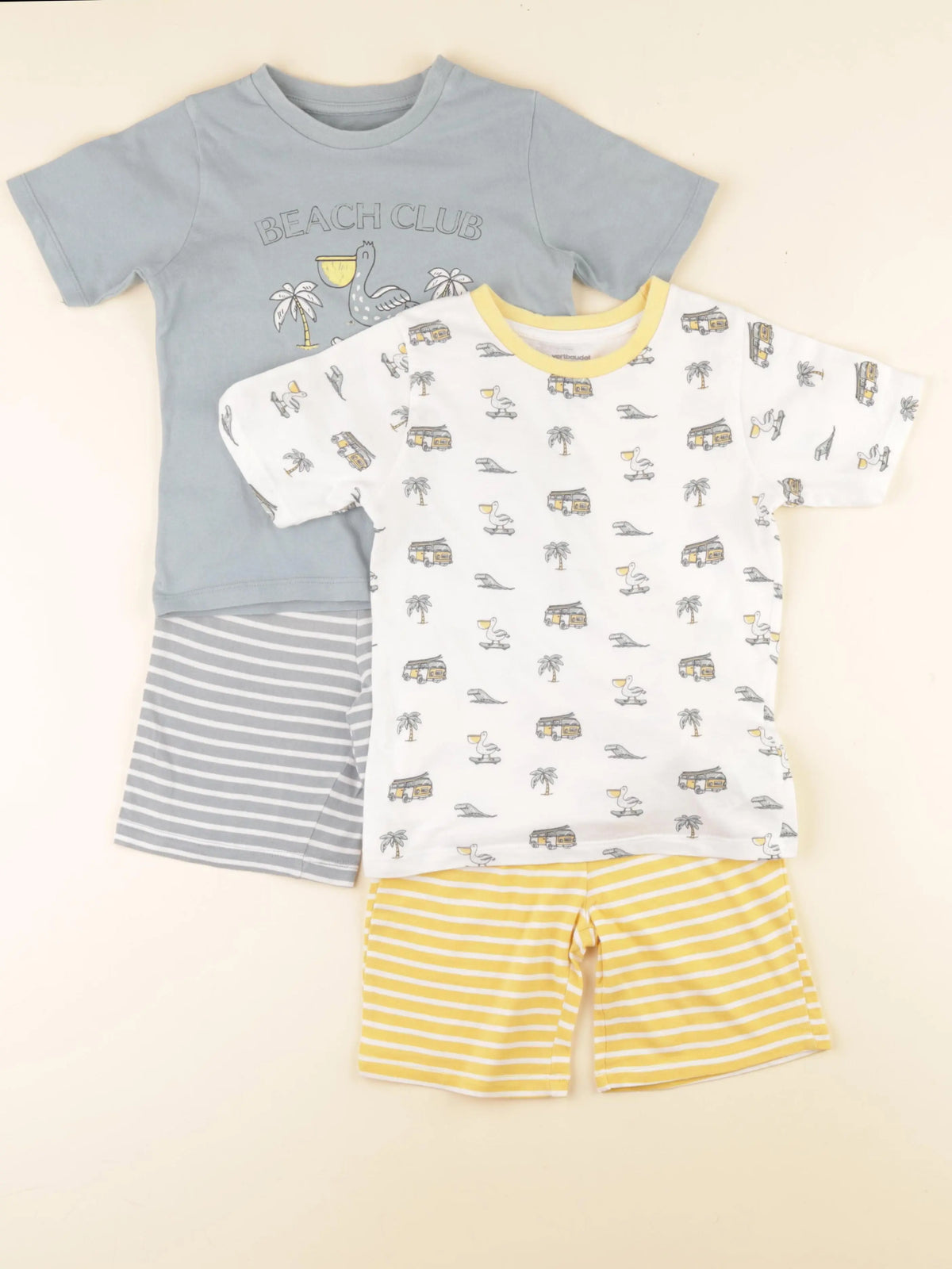 Vertbaudet - lot de 2 pyjamas coton multicolore - 5 ans