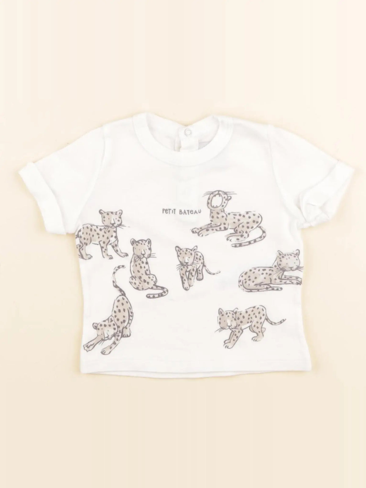 Petit Bateau - tee-shirt blanc - 6 mois