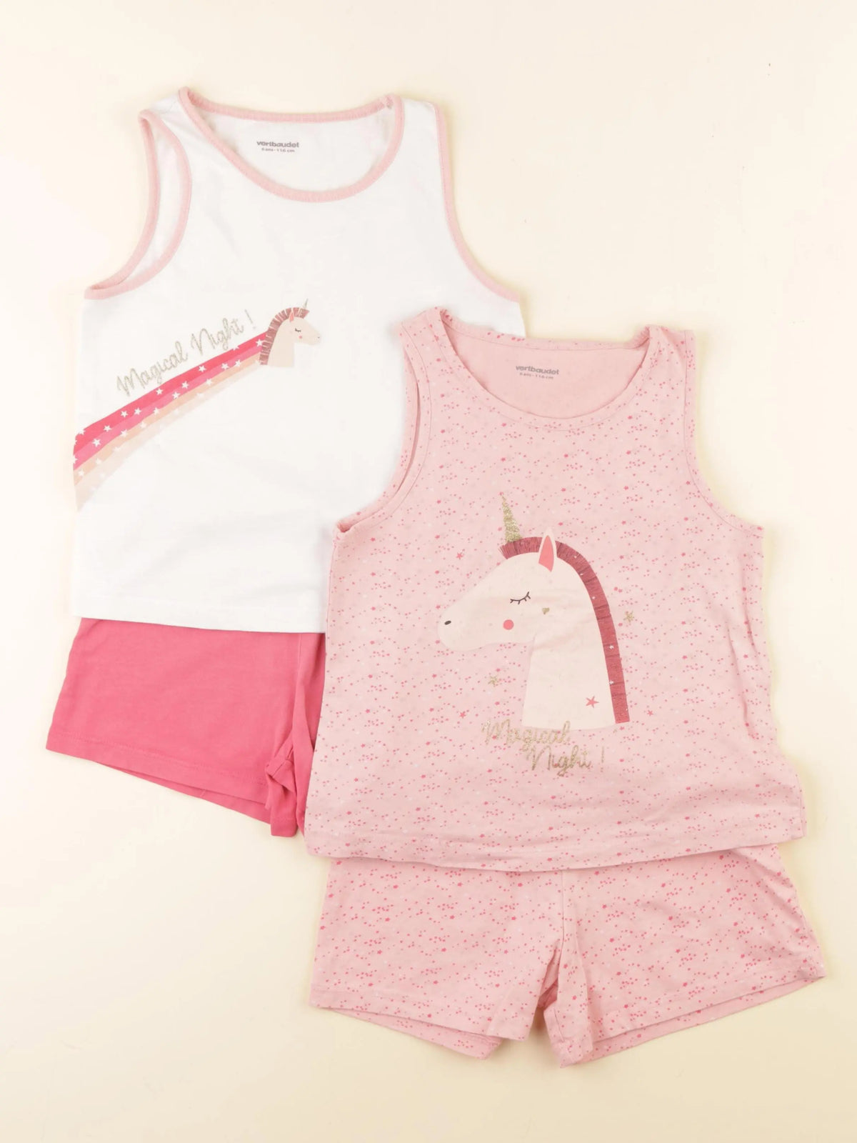 Vertbaudet - lot de 2 pyjamas coton multicolore - 6 ans