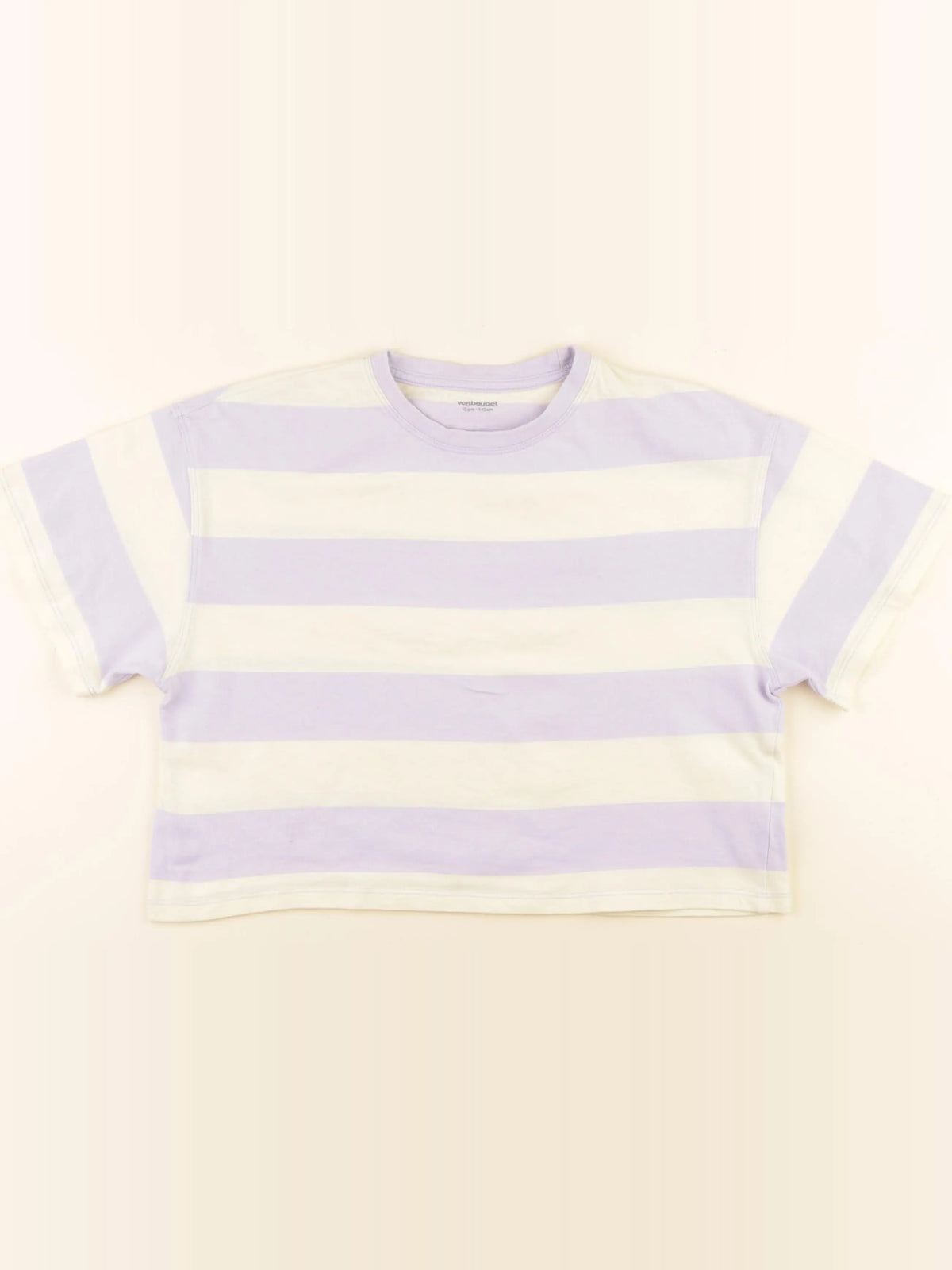 Vertbaudet - tee-shirt imprimé au dos multicolore - 10 ans