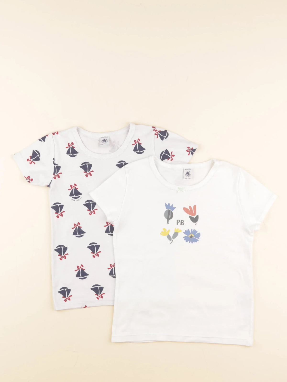 Petit Bateau - lot de 2 maillots de corps blanc - 6 ans