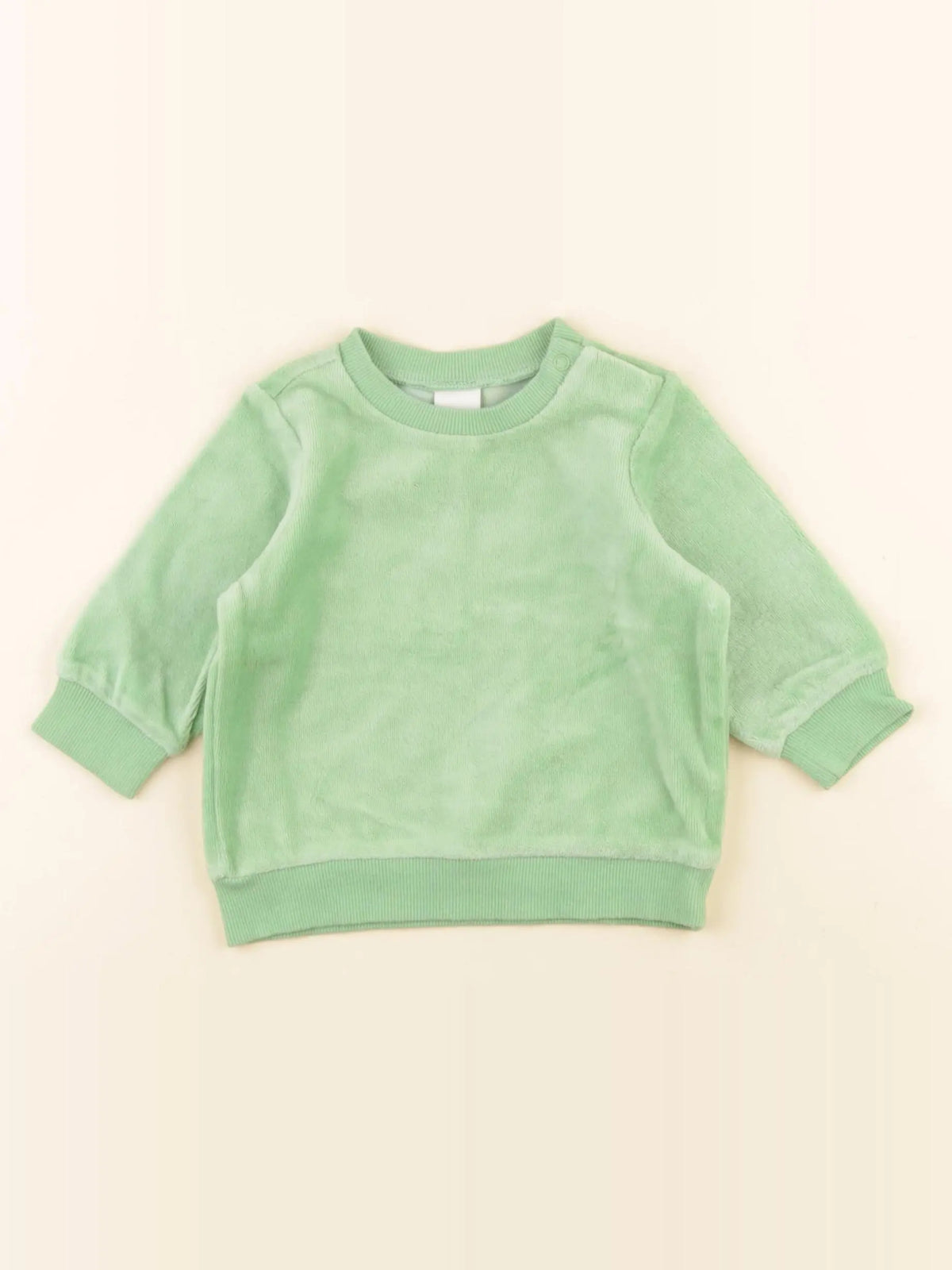 H&M - sweat vert - 2/4 mois