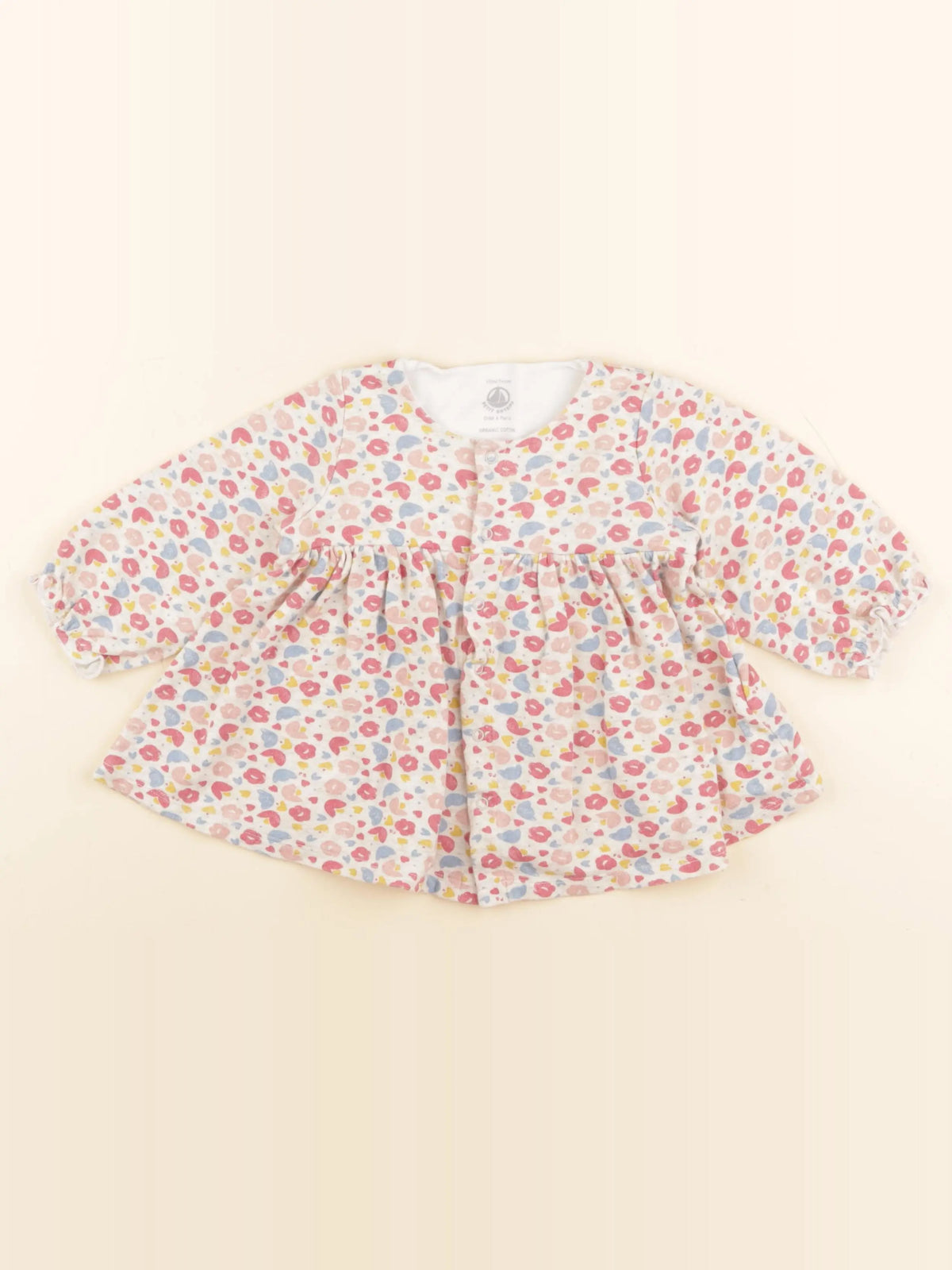 Petit Bateau - robe multicolore - 12 mois
