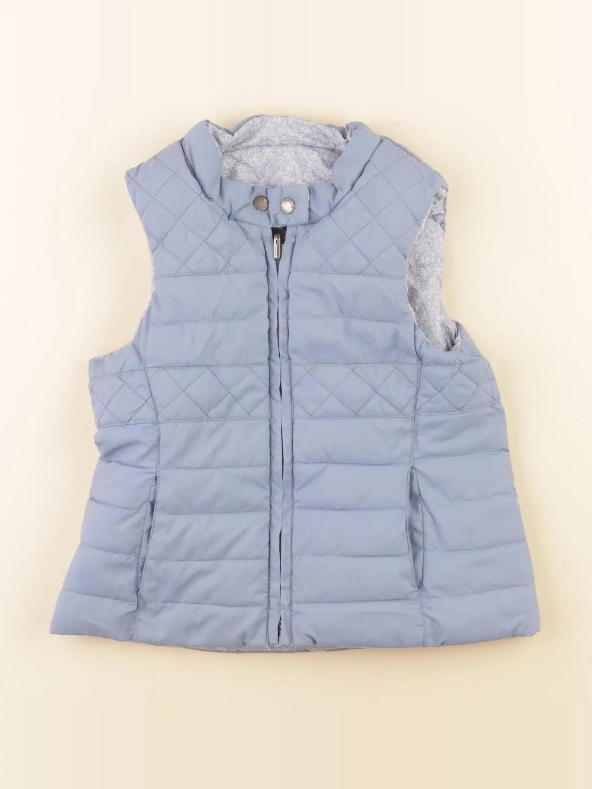 Cyrillus - doudoune réversible bleu - 4 ans