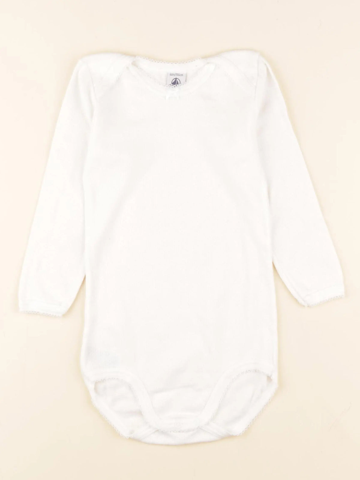 Petit Bateau - body blanc - 4 ans