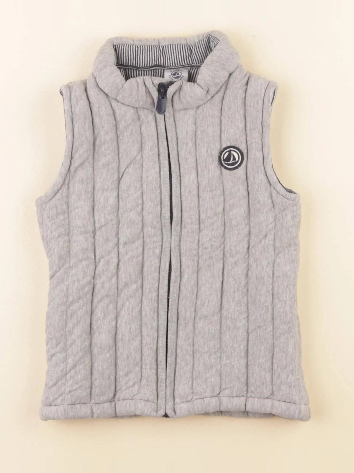 Petit Bateau - gilet gris - 36 mois