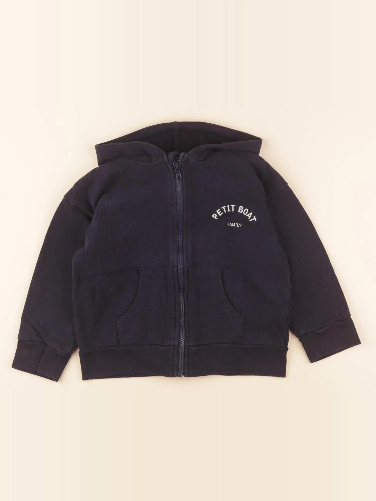 Petit Bateau - sweat bleu - 5 ans