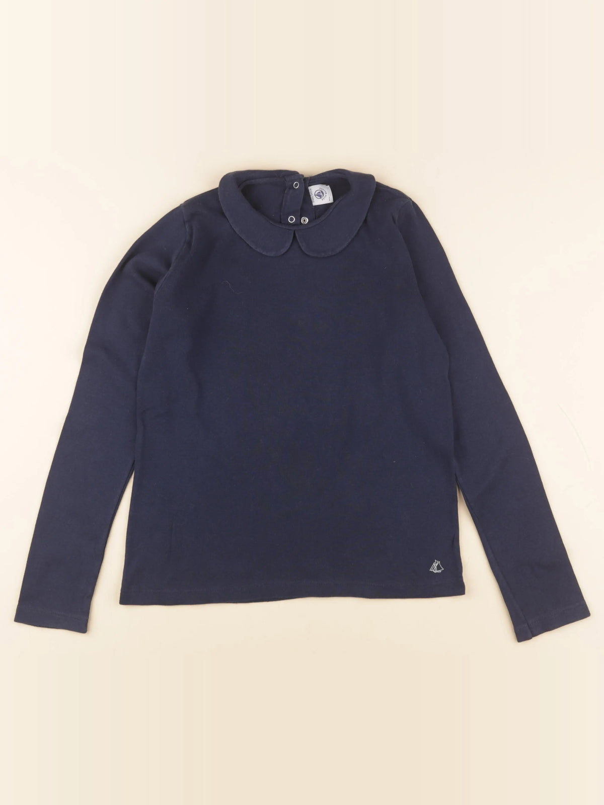 Petit Bateau - tee-shirt bleu - 10 ans