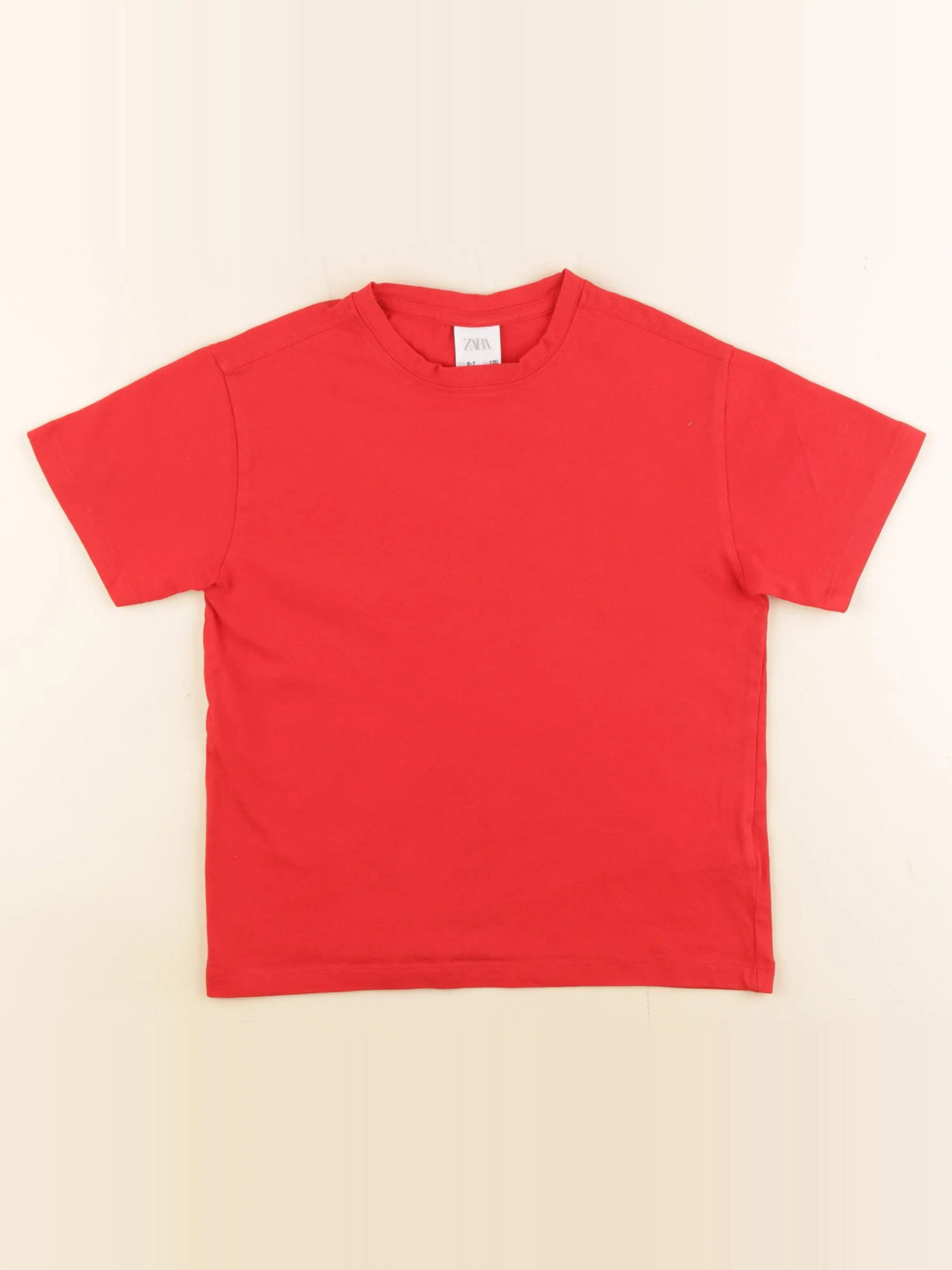 Zara - tee-shirt rouge - 6/7 ans