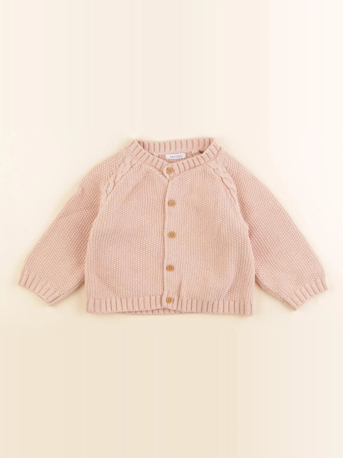 Boutchou - gilet rose - 12 mois