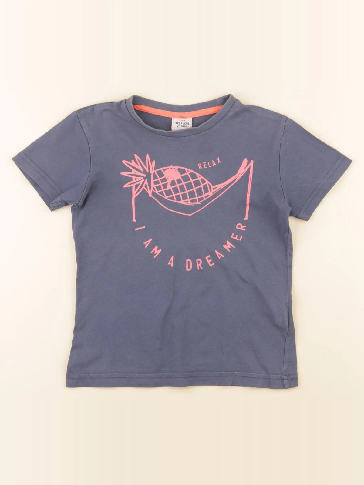 Tape à l'oeil - tee-shirt bleu, rose - 4 ans