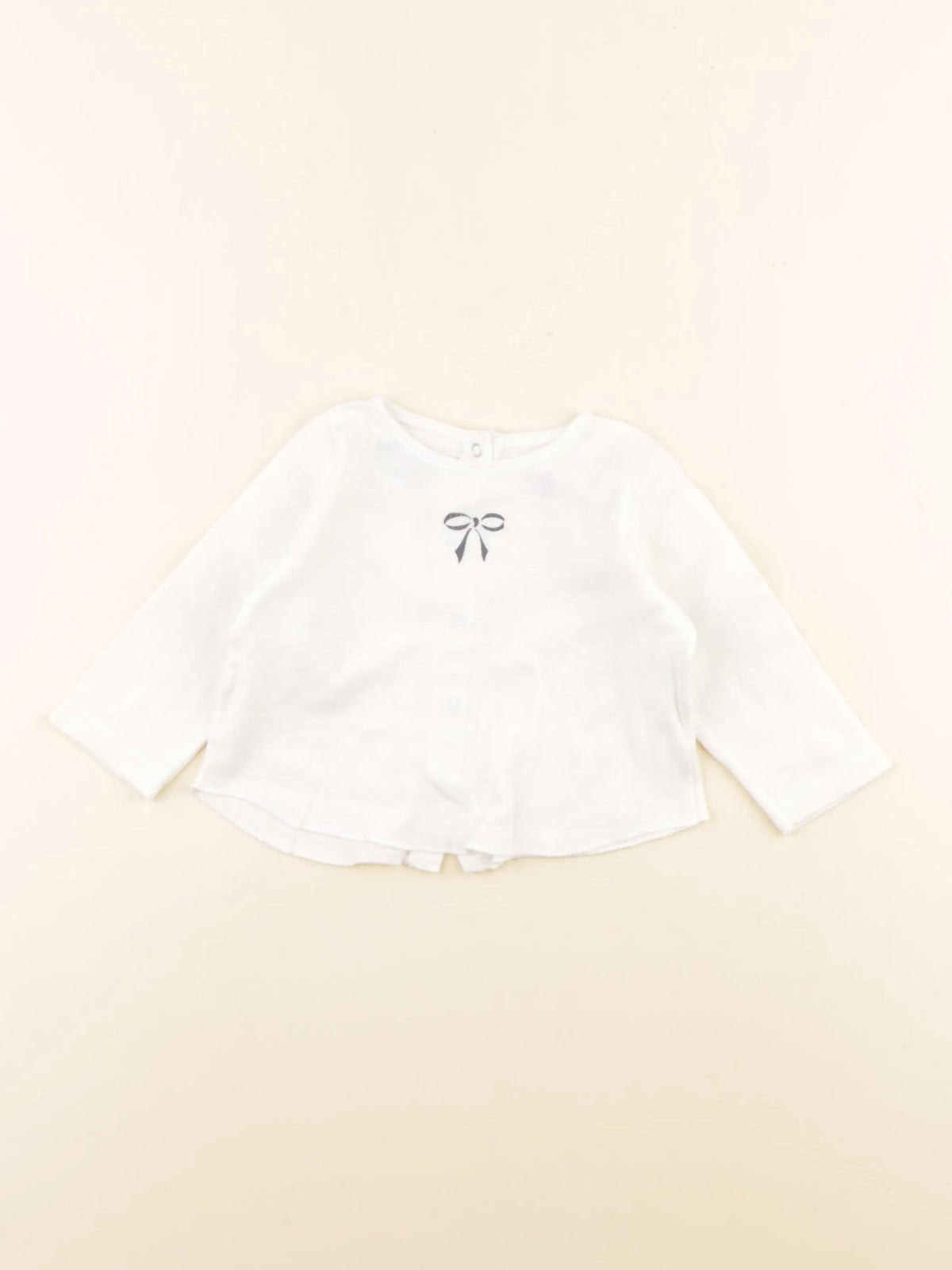 Petit Bateau - tee-shirt blanc - 6 mois