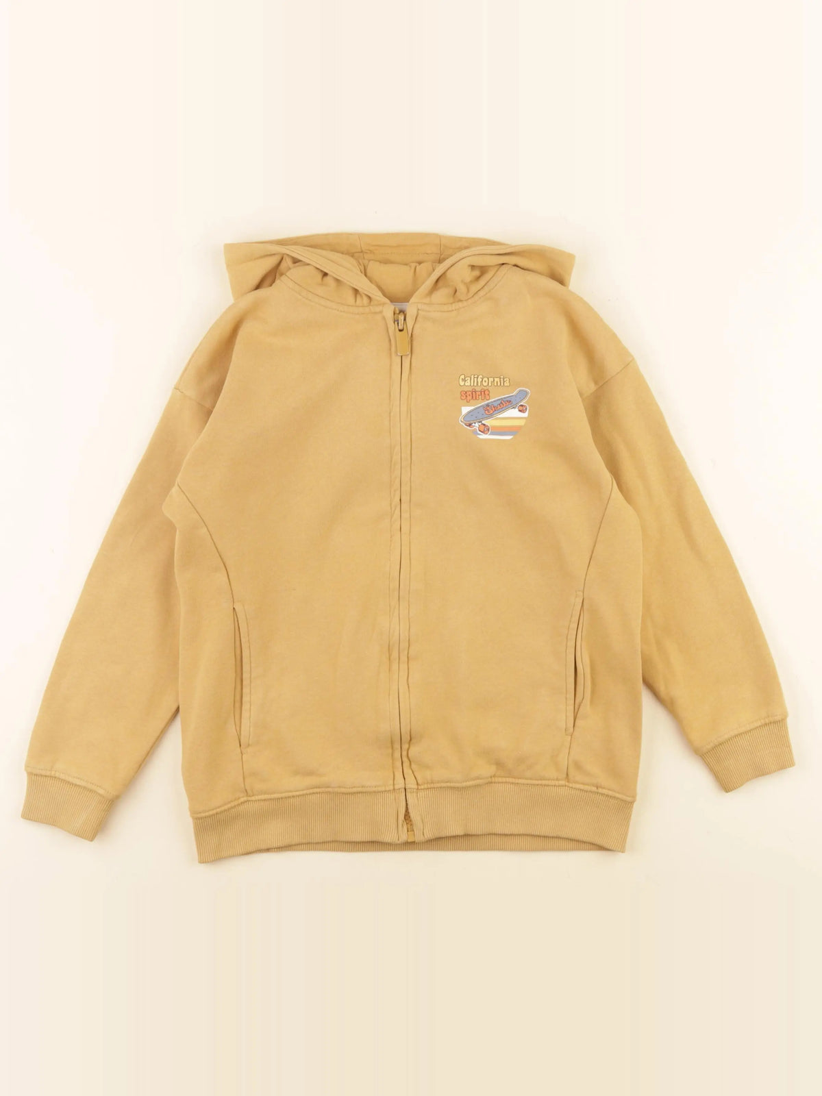 Vertbaudet - sweat jaune - 8 ans