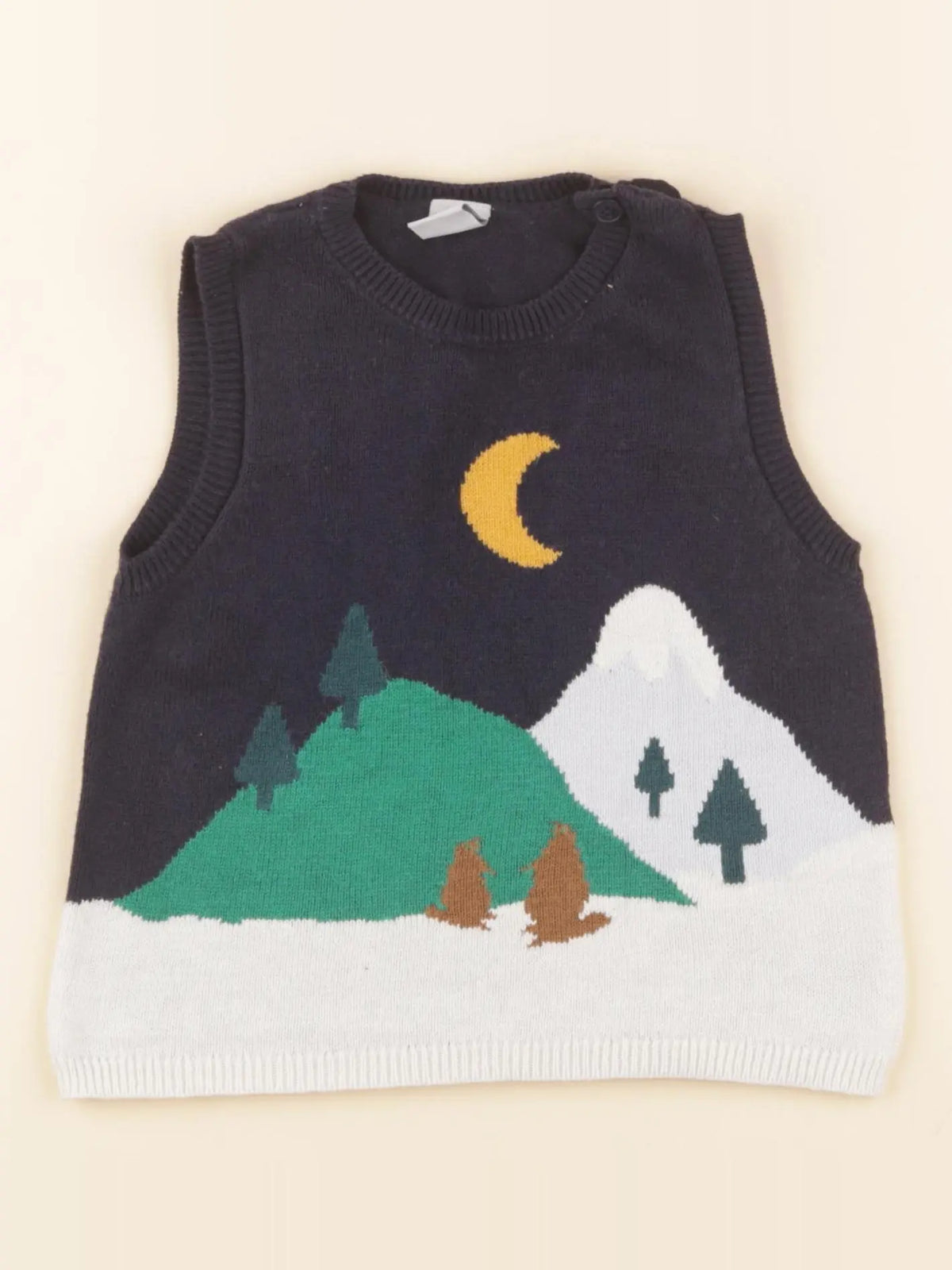 Petit Bateau - pull bleu - 24 mois