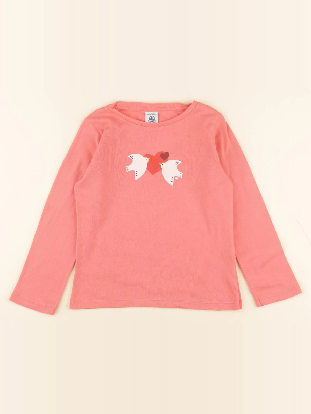 Petit Bateau - tee-shirt rose - 4 ans