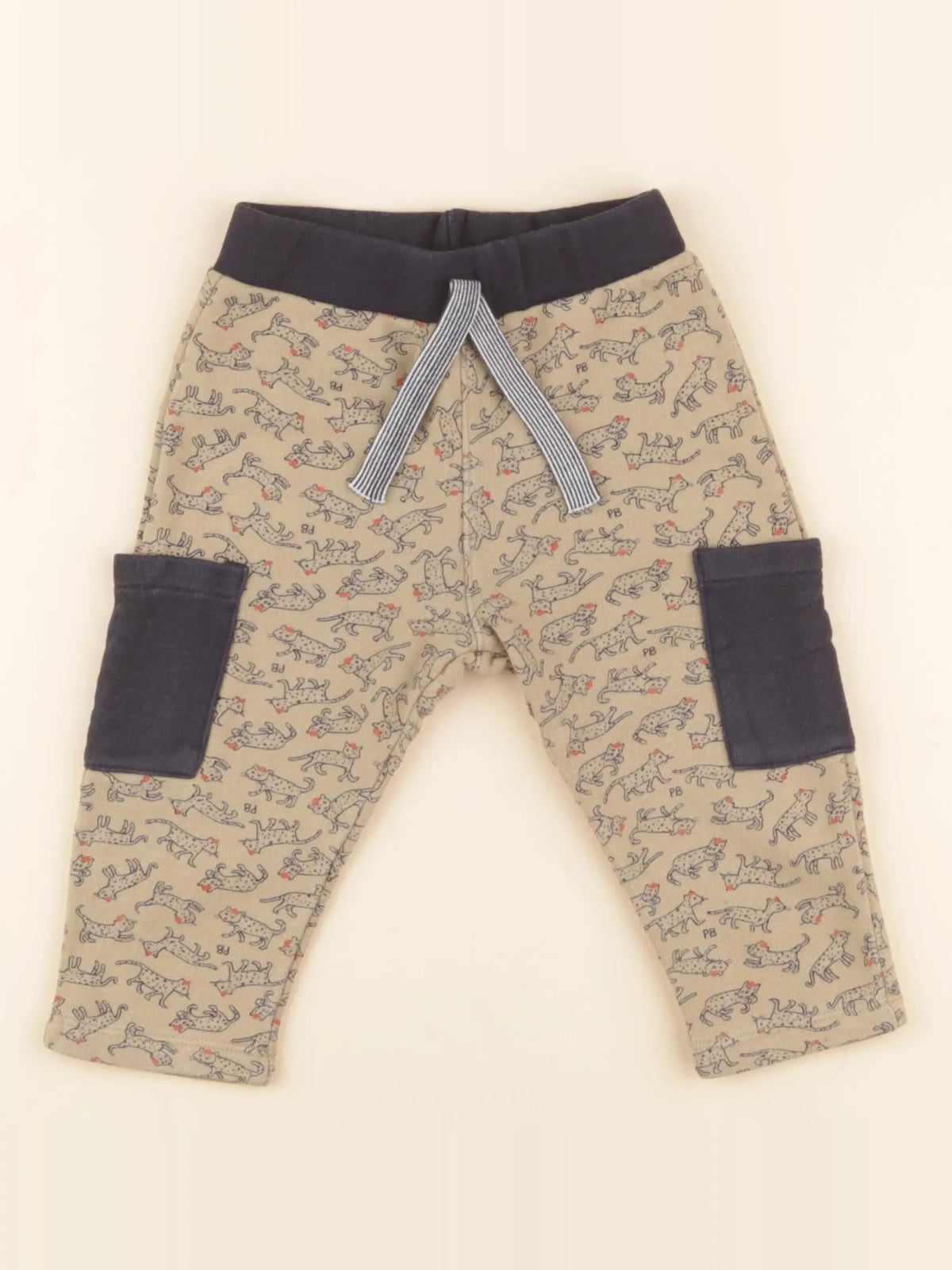 Petit Bateau - jogging marron - 12 mois