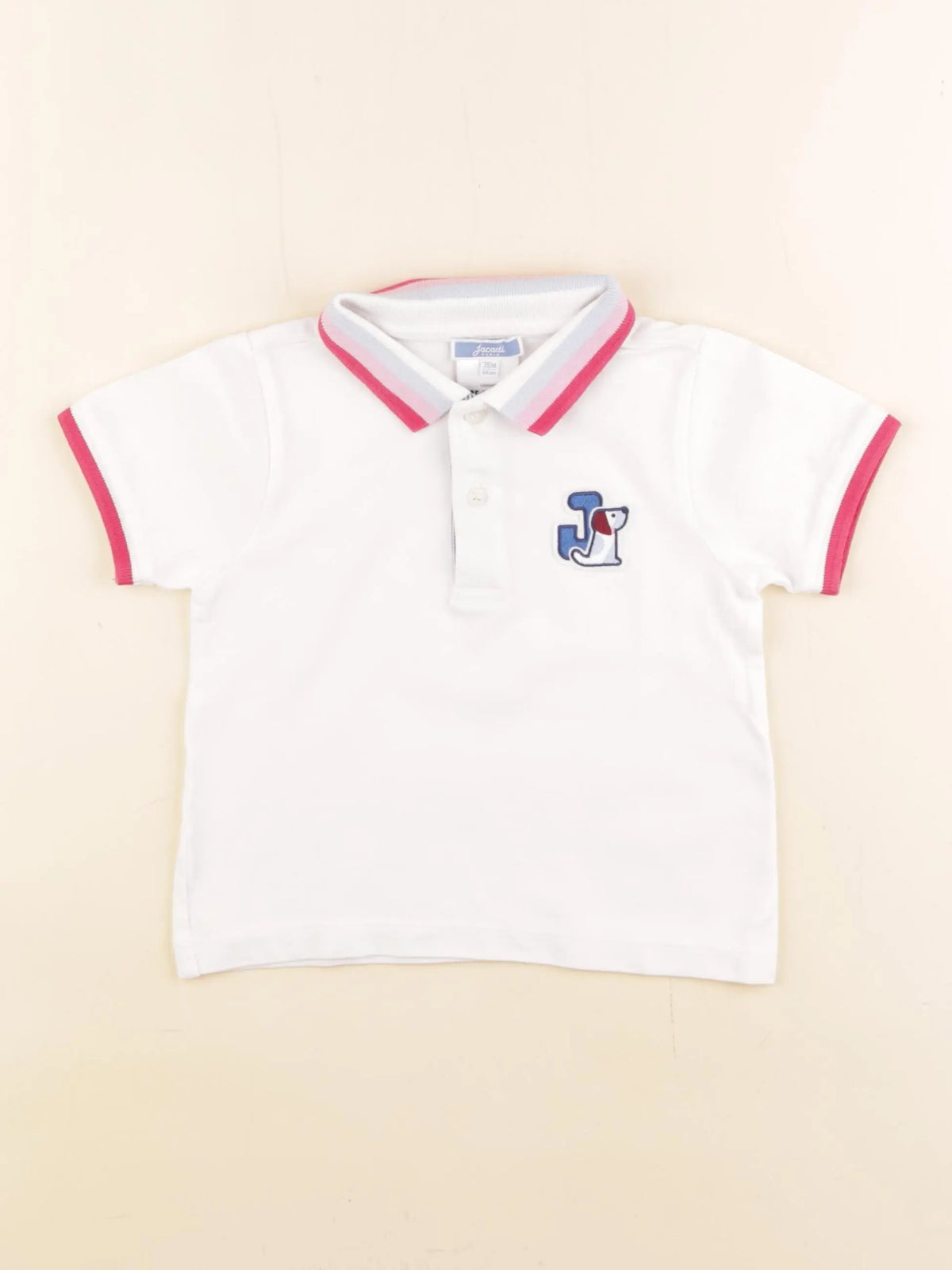 Jacadi - polo blanc - 36 mois