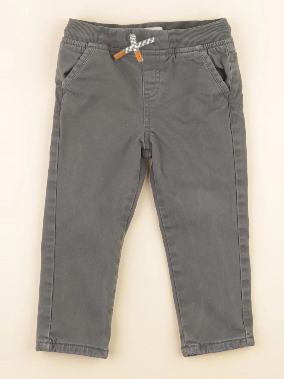 Vertbaudet - pantalon doublé vert - 36 mois