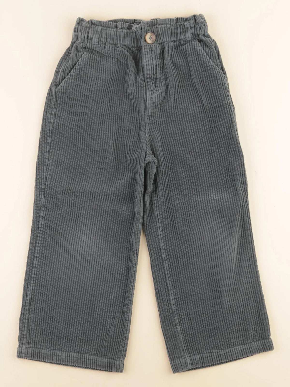 Vertbaudet - pantalon vert - 7 ans