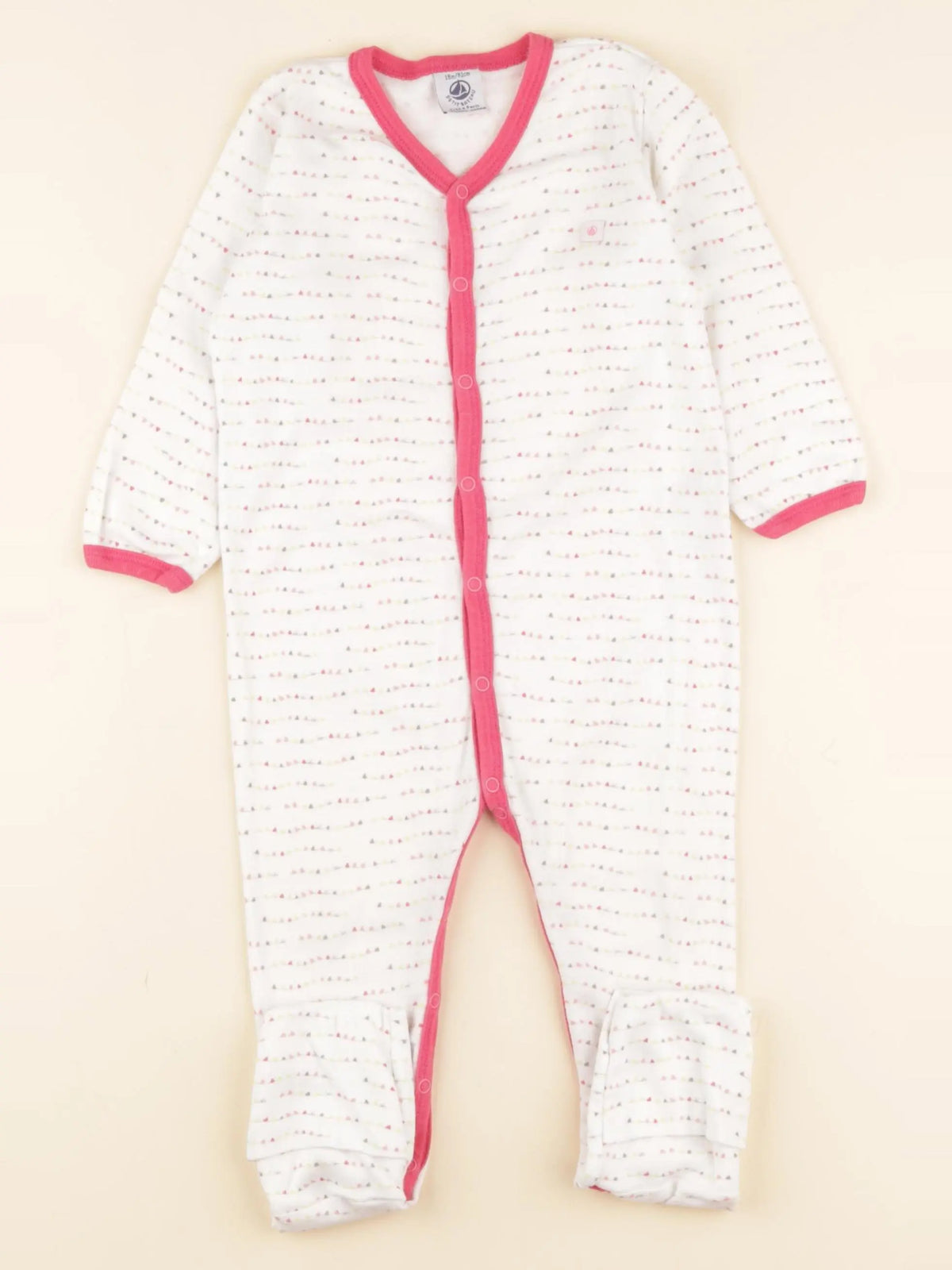 Petit Bateau - pyjama coton multicolore - 18 mois