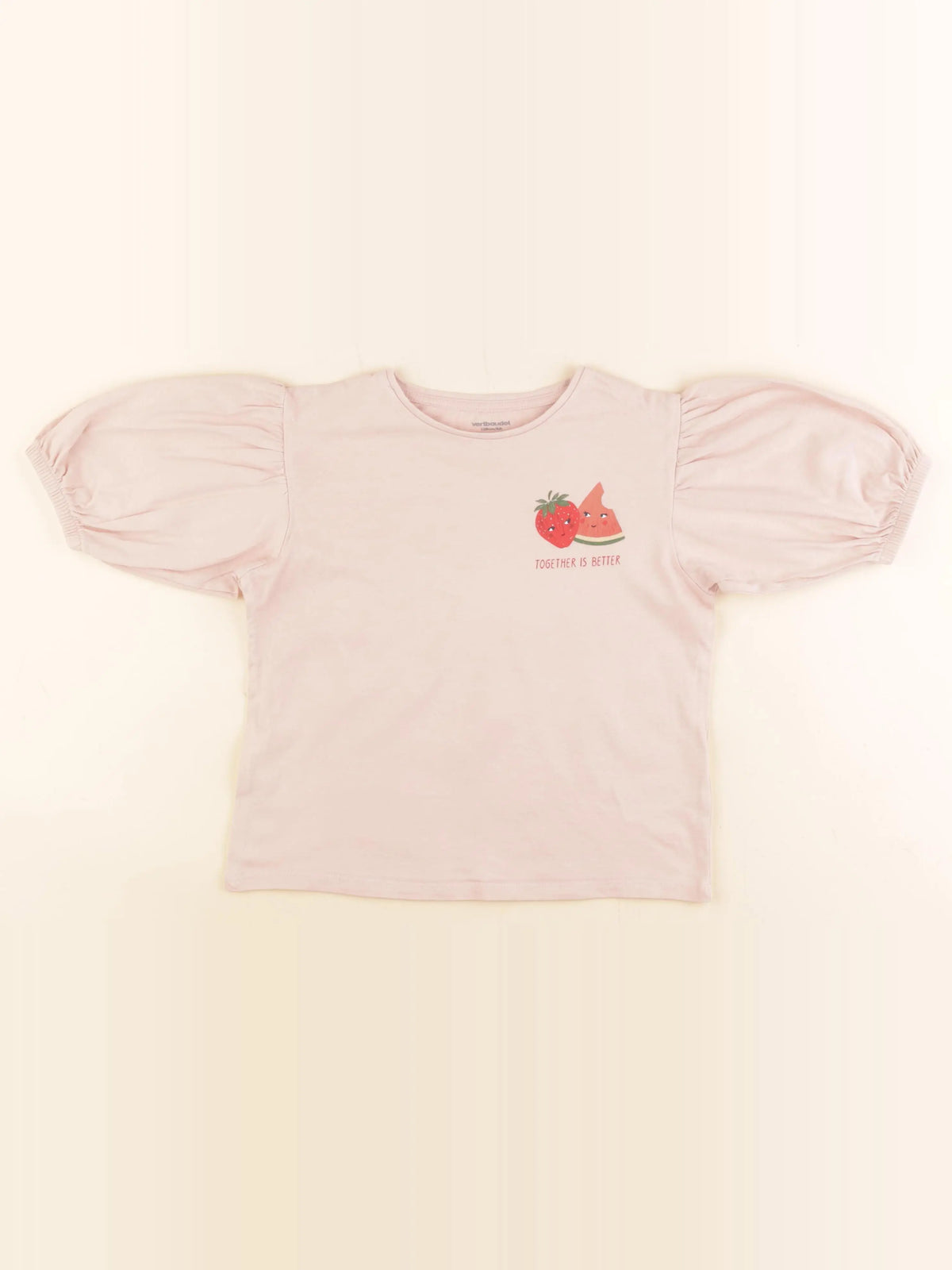 Vertbaudet - tee-shirt rose - 8 ans