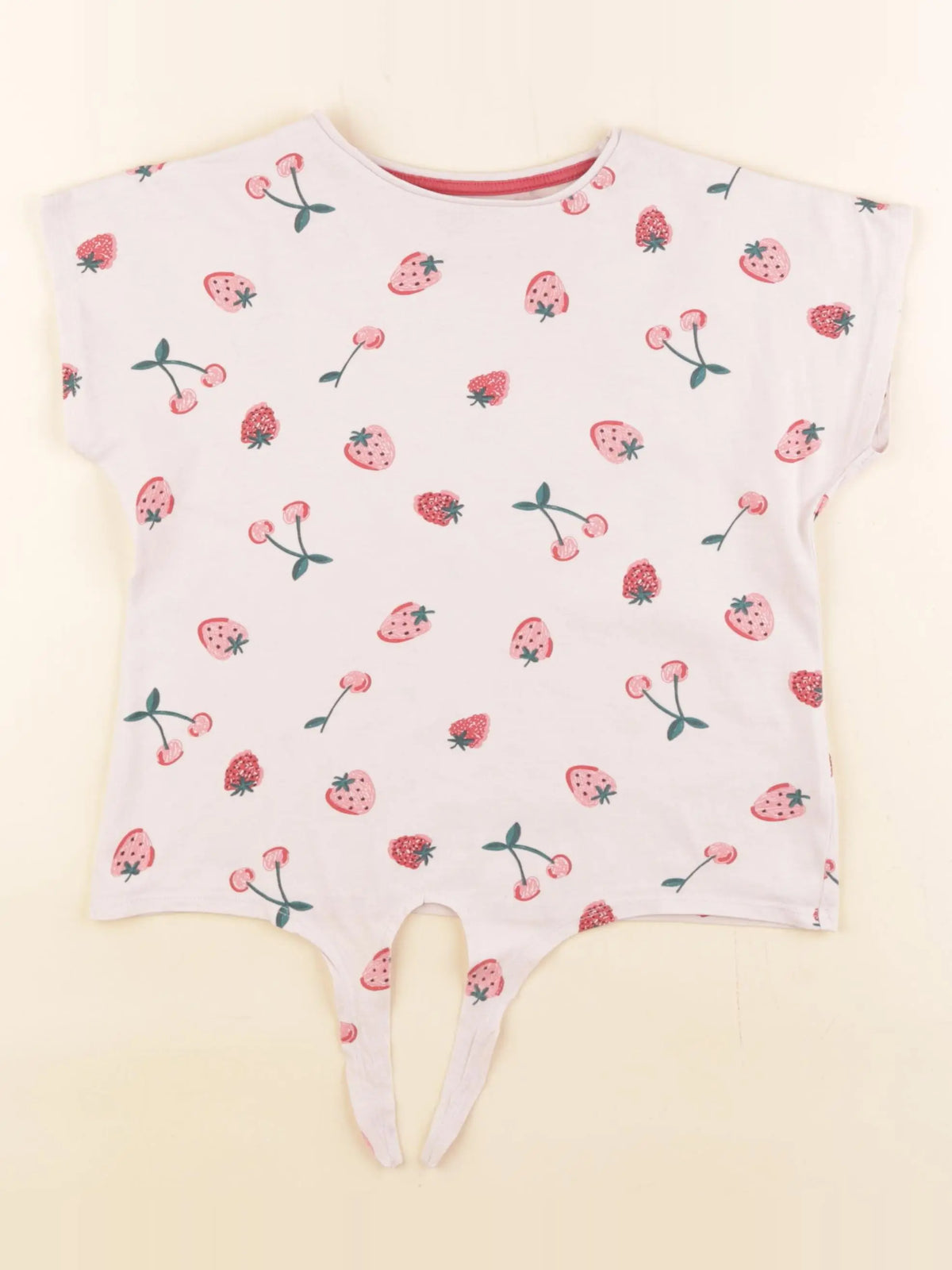 Vertbaudet - tee-shirt rose - 8 ans